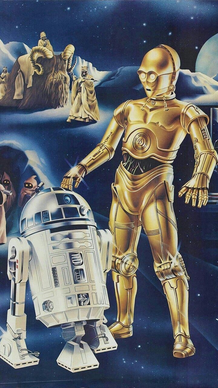 C-3PO, R2-D2, Star Wars, Abenteuer, Freunde, 720x1280 HD Handy