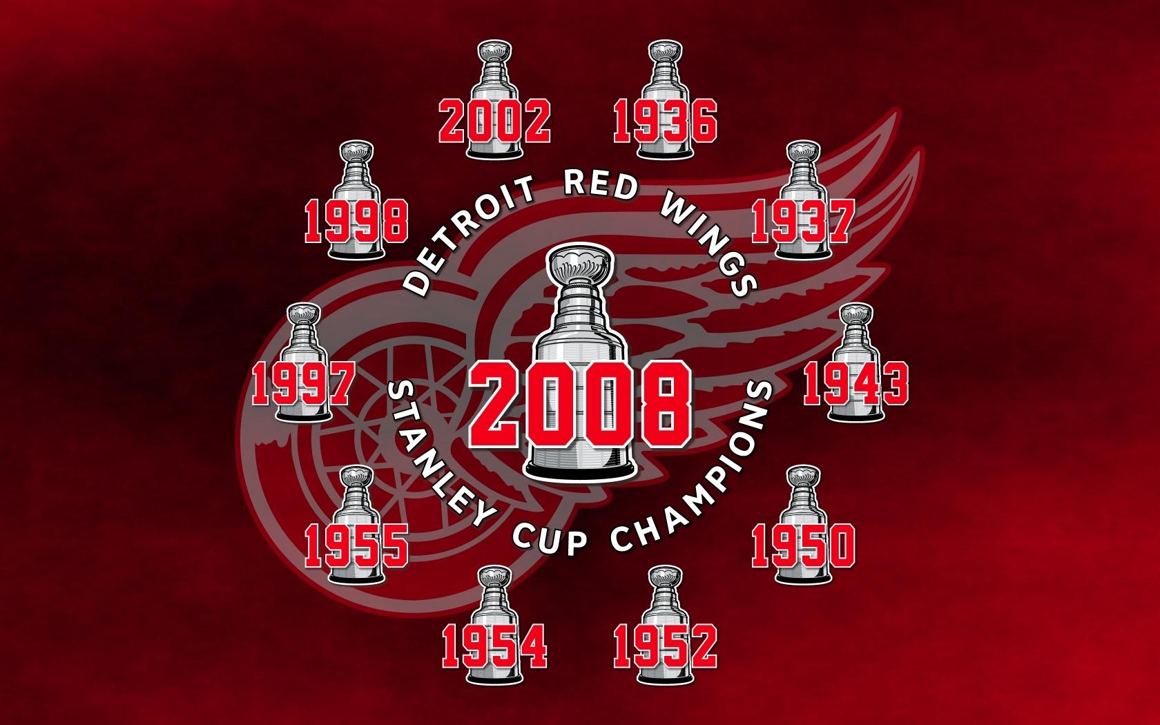 Detroit Red Wings, Hockey, HD Hintergrund, Sportteam, Eishockey, 1680x1050 HD Desktop