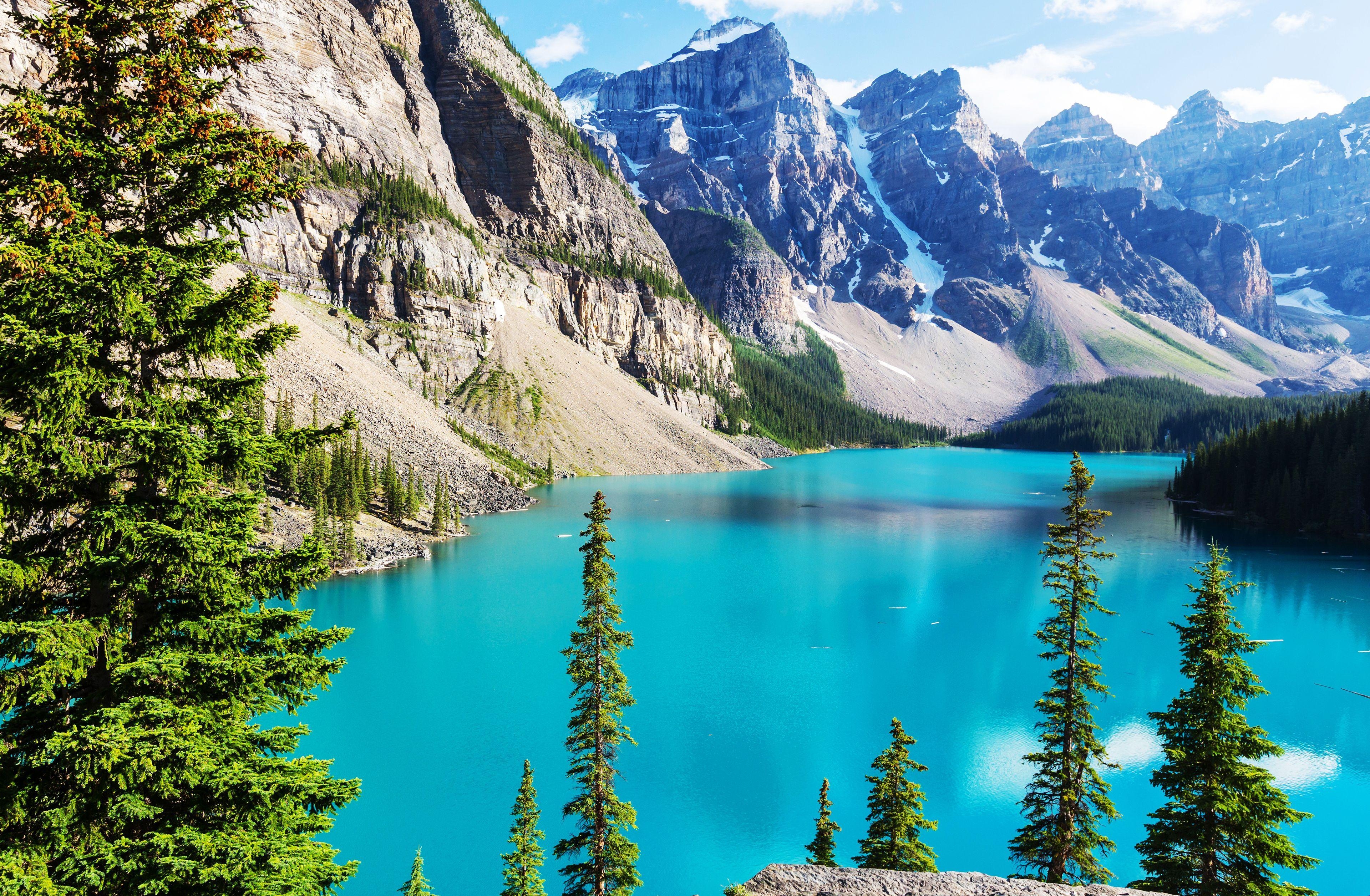 Moraine Lake, Banff, Nationalpark, Landschaft, Natur, 3840x2520 4K Desktop