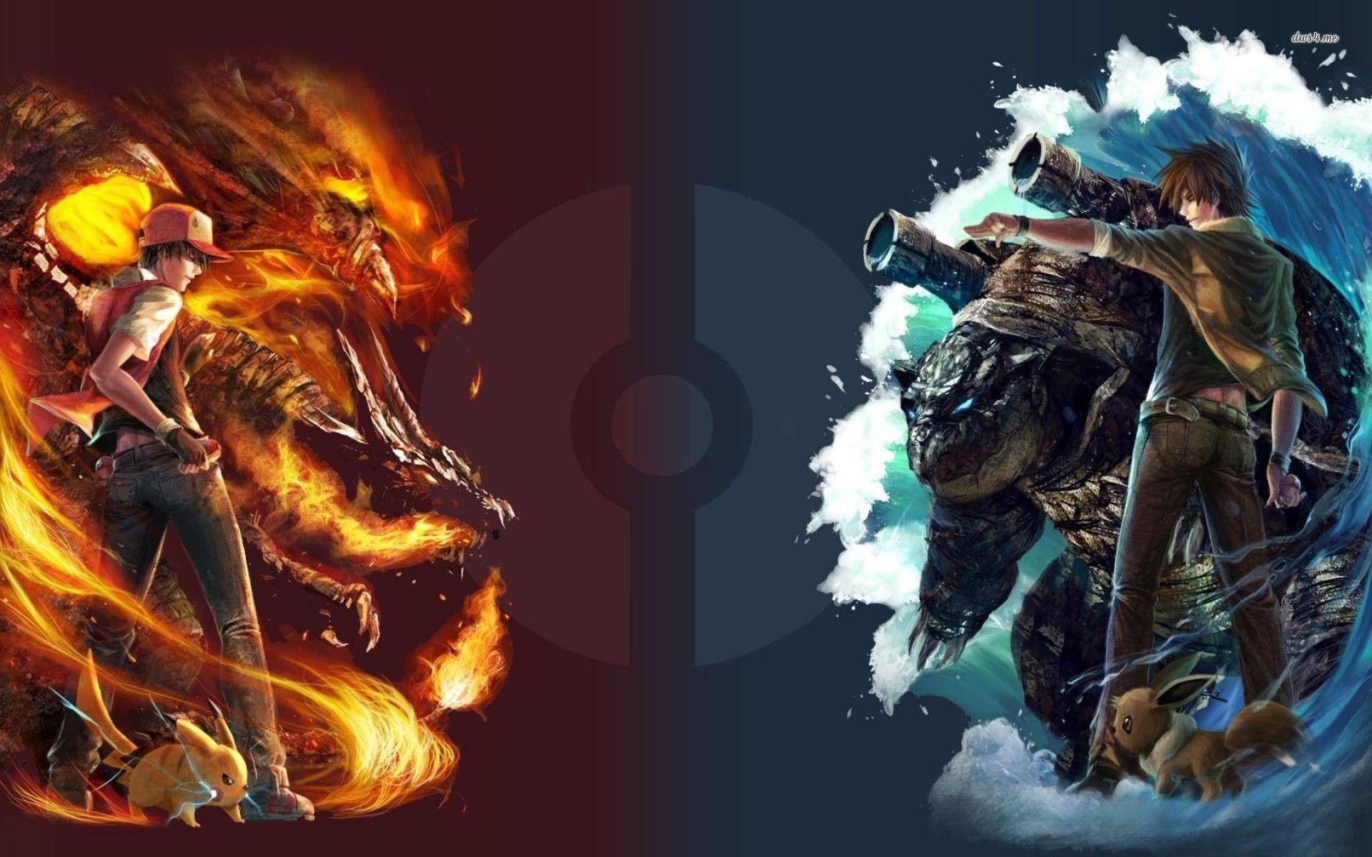 Legendäre Vögel, Pokémon, Feuerrot, Art, Gaming, 1920x1200 HD Desktop
