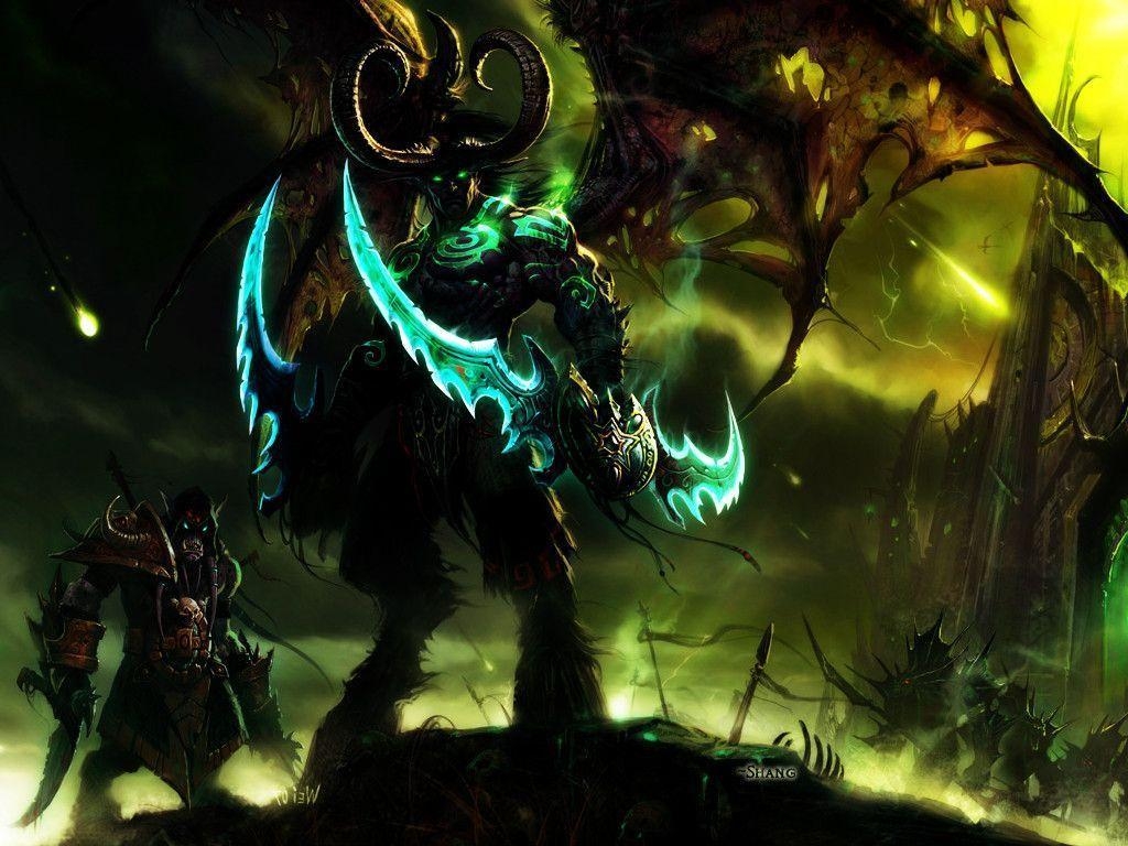 Illidan Sturmgrimm, Gaming, World of Warcraft, Legion, Fanart, 1030x770 HD Desktop