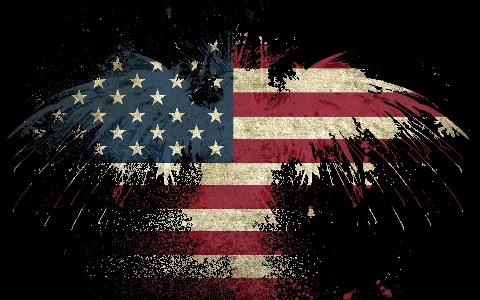 USA, Hintergrund, Adler, Flagge, HD, 1920x1200 HD Desktop