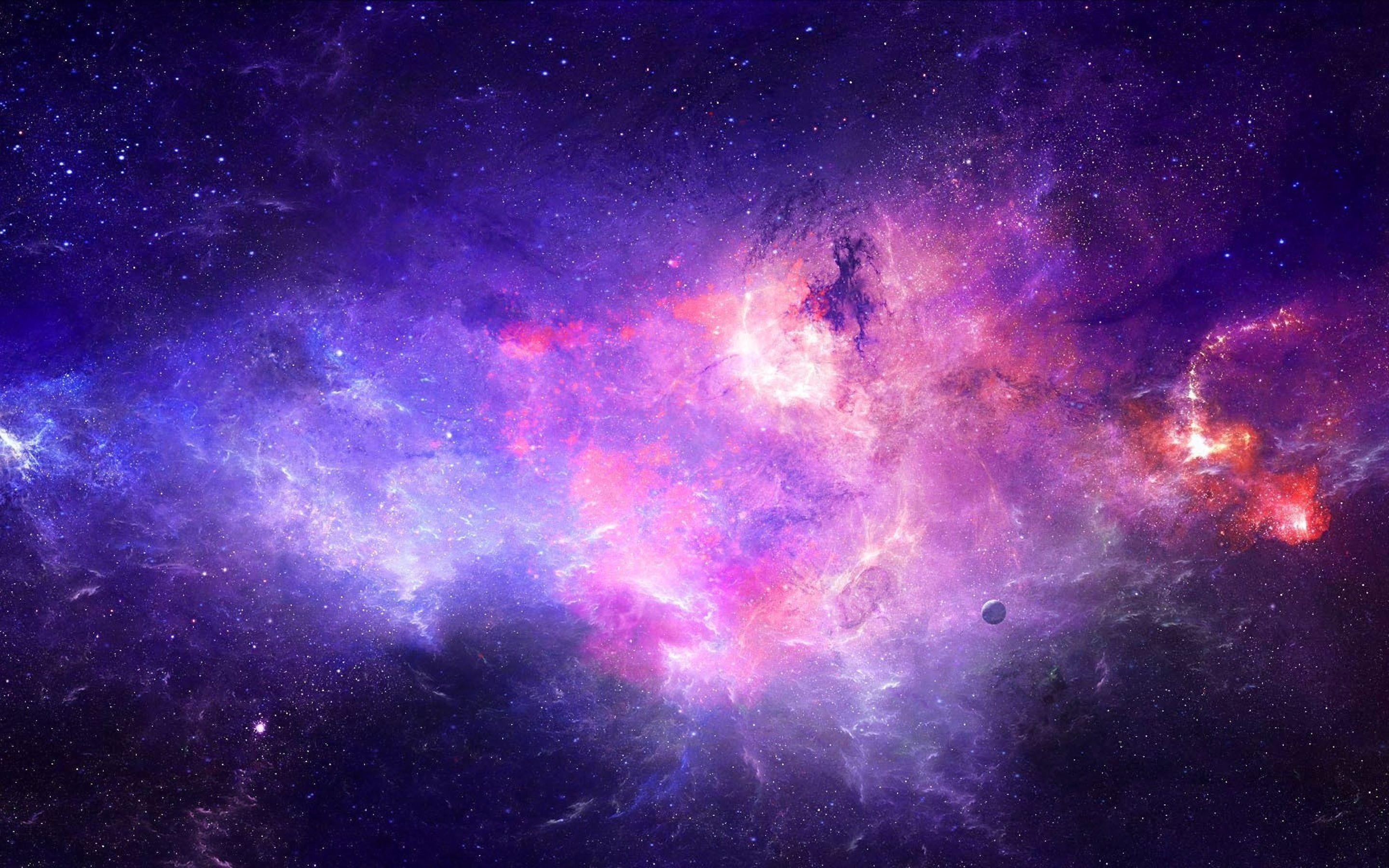 Lila Galaxie, Hochwertig, Weltraum, Background, Sterne, 2880x1800 HD Desktop