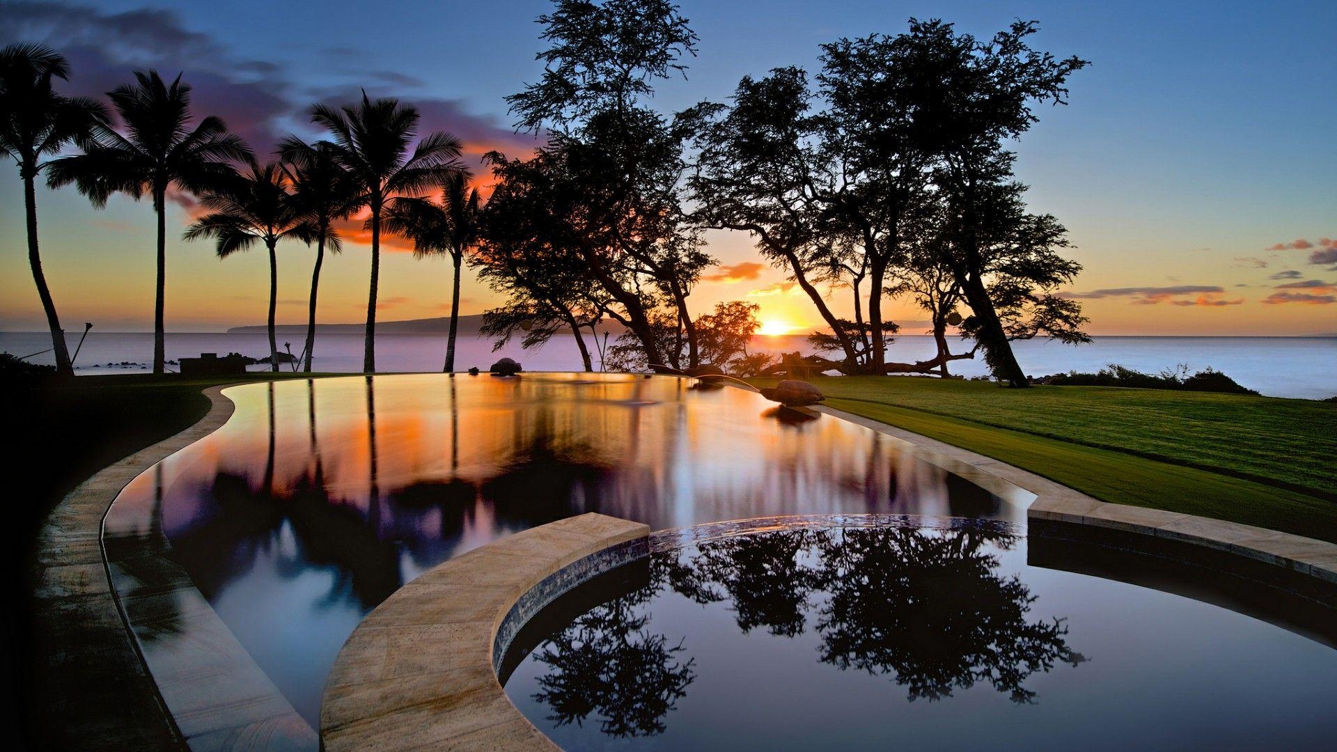 Maui, Hawaii, Resort, Strand, Pazifik, 1920x1080 Full HD Desktop