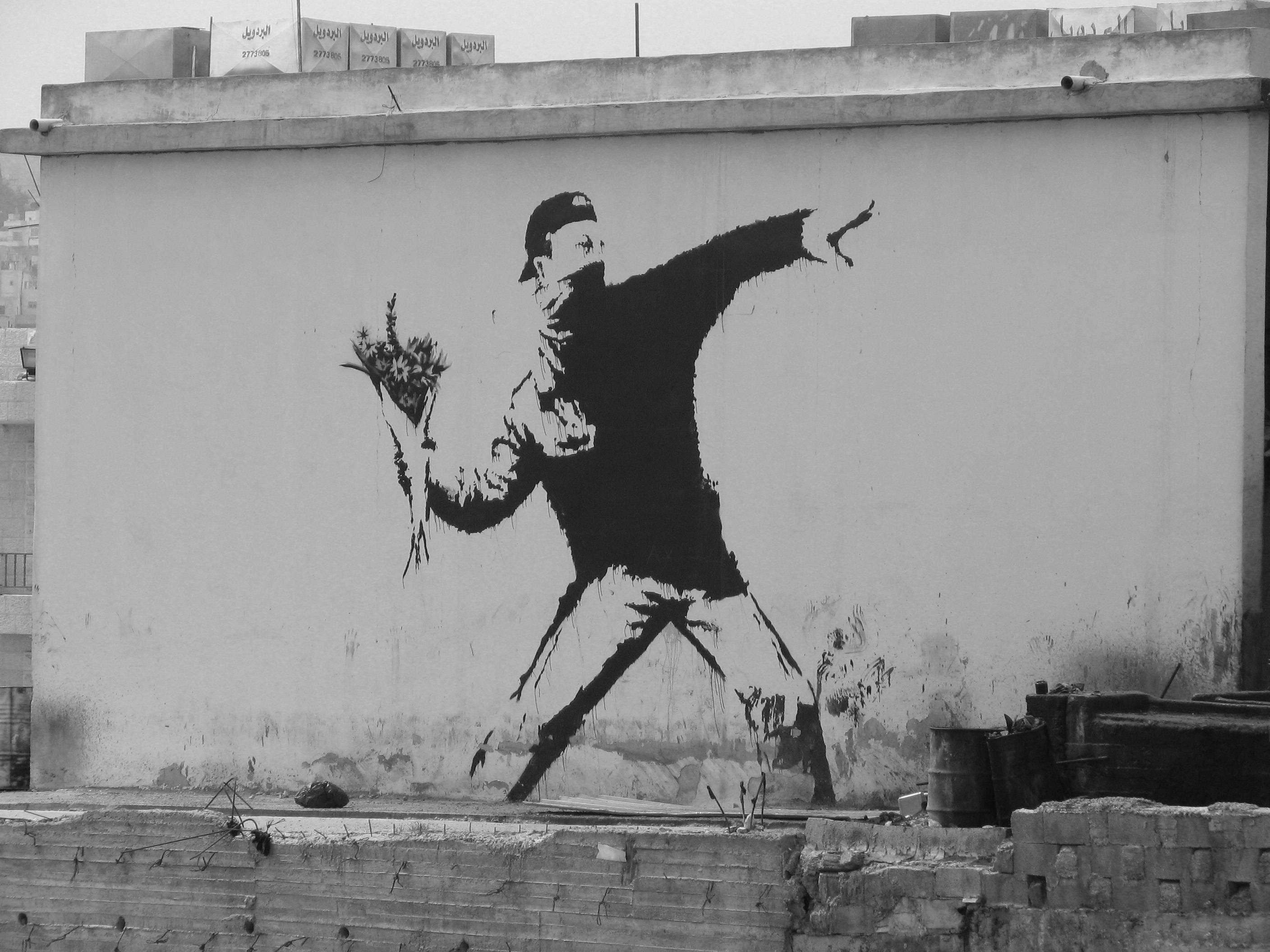 Banksy Download, Voll HD, Kostenlos, Hintergrundbild, Graffiti Kunst, 2820x2120 HD Desktop