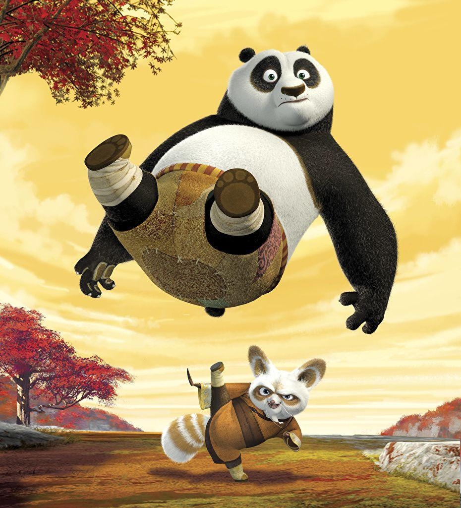 Kung Fu Panda, Riesenpanda, Cartoon, 3D-Grafik, Lustig, 930x1030 HD Handy