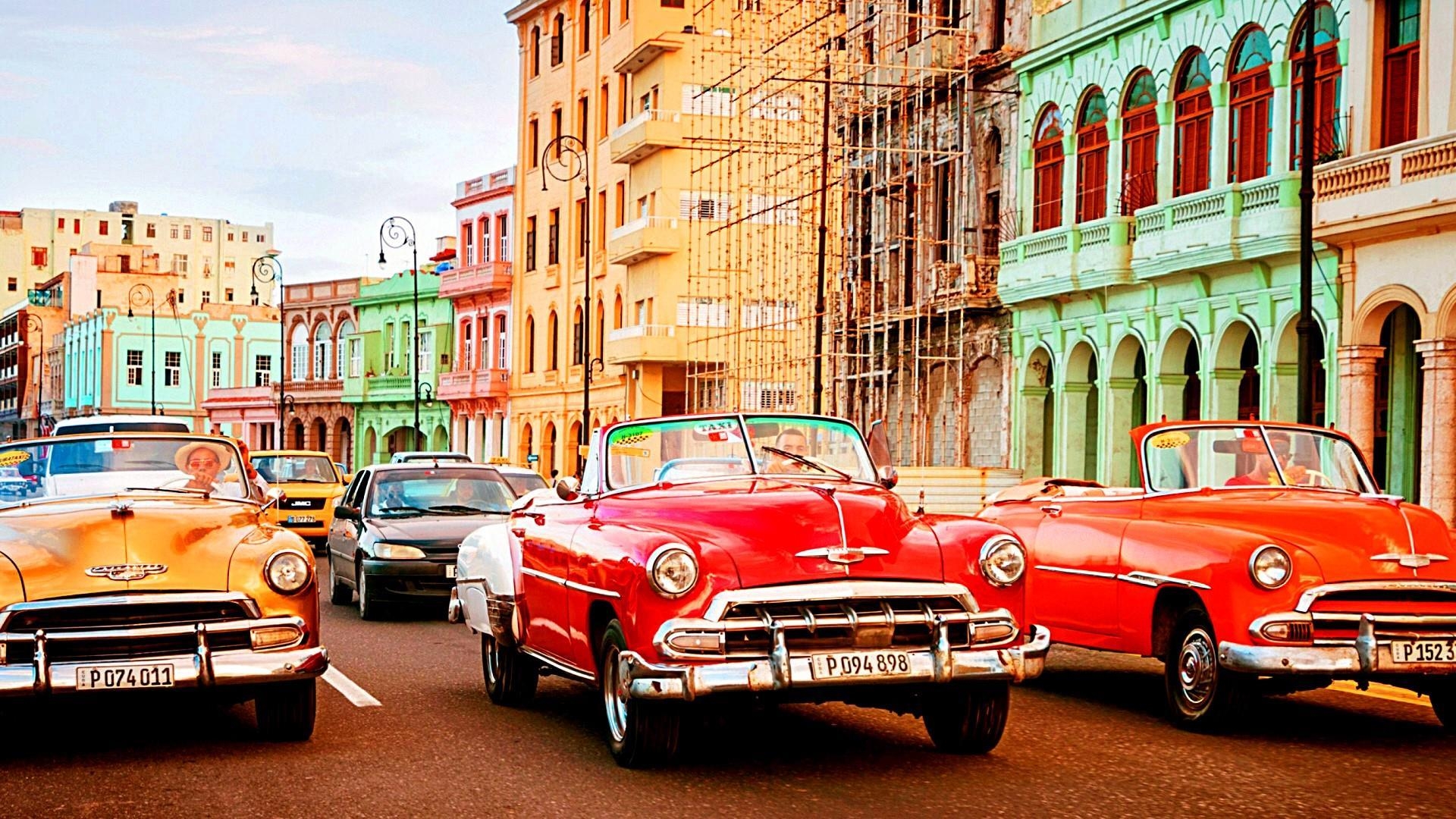 Retroautos, Havanna, Kuba, Reisen, Farbenfroh, 1920x1080 Full HD Desktop