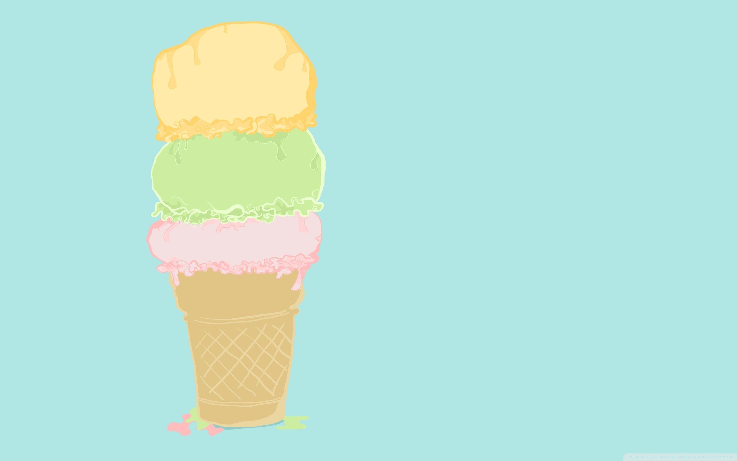 Eiscreme, Cartoon, 4K HD, Desktop, Ultra-HD, 2560x1600 HD Desktop