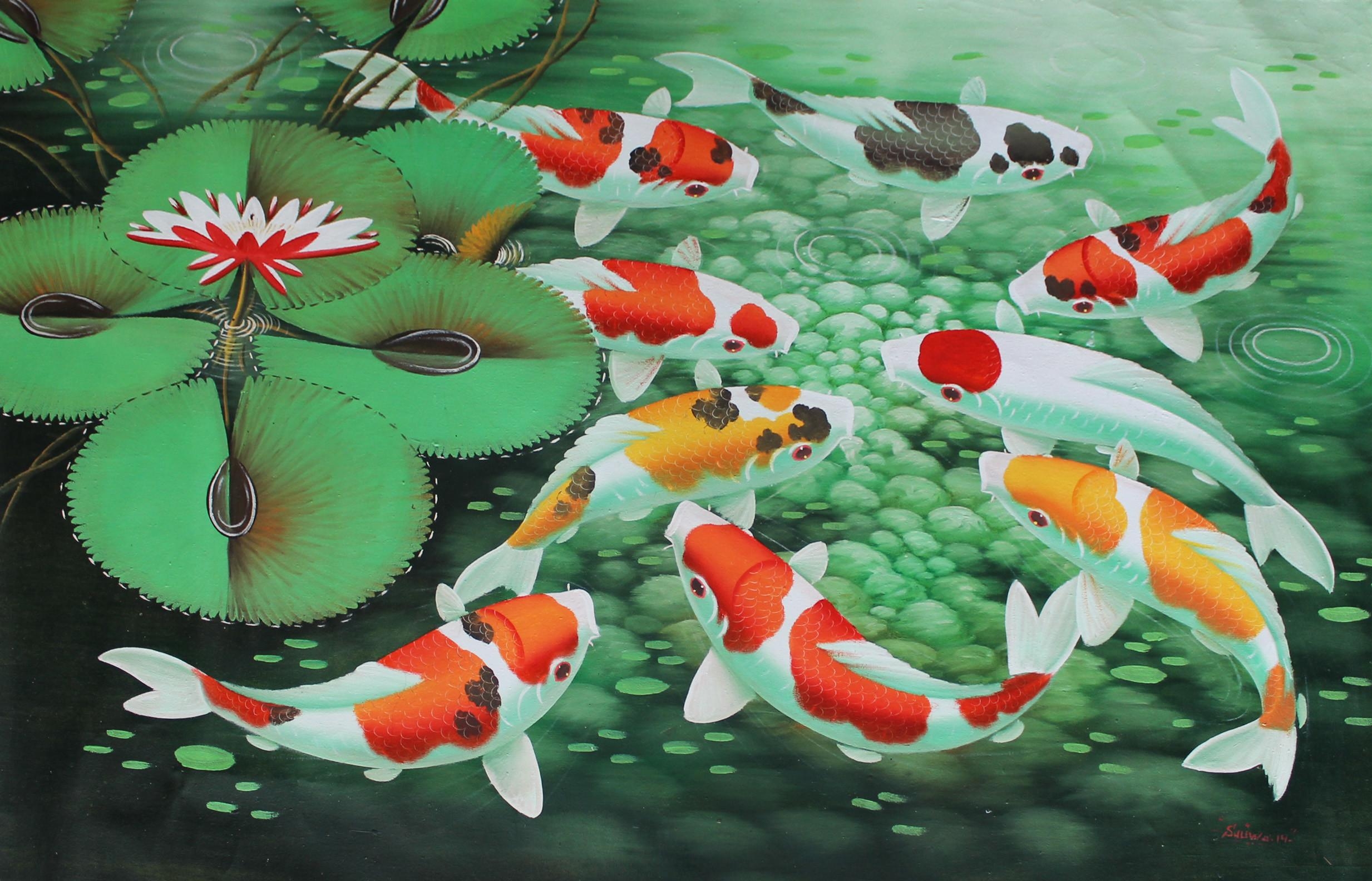 Koi Fische, Aquaristik, Farbenprächtig, Asiatisch, Eleganz, 2470x1590 HD Desktop