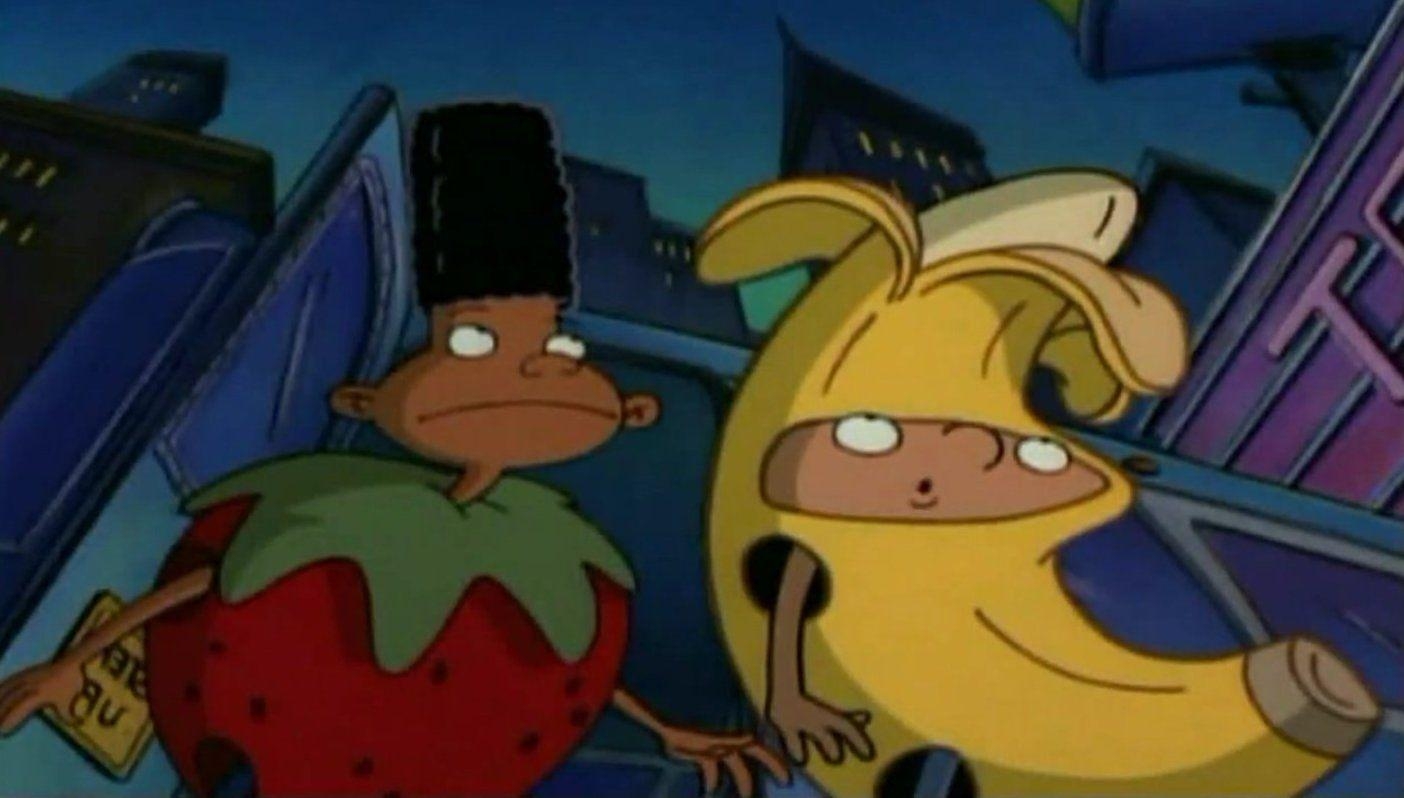 Hey Arnold!, Cartoon, Arnold, Kritische Analyse, Banane, 1410x800 HD Desktop