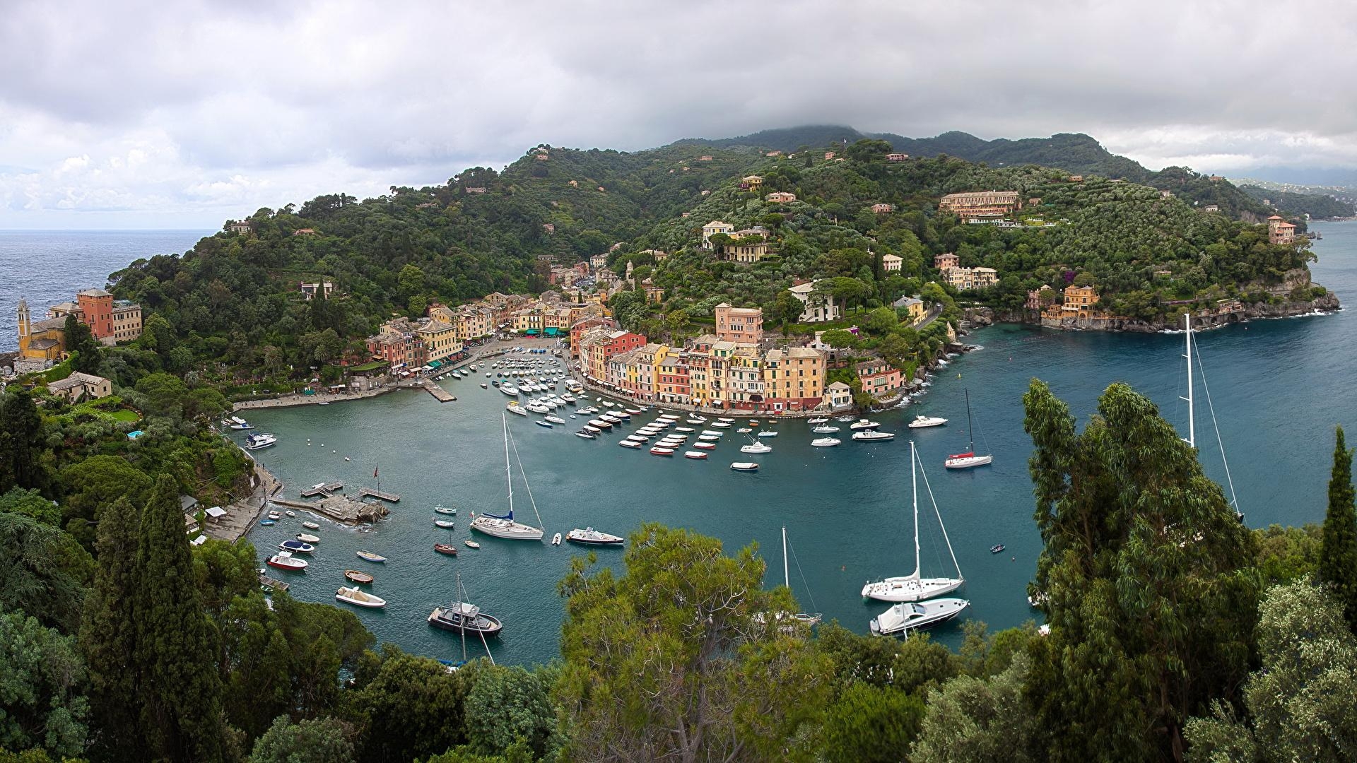 Portofino, Pier, Bucht, Städte, Bild, 1920x1080 Full HD Desktop