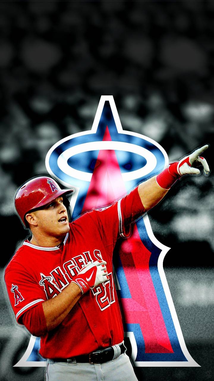 Mike Trout, Sport, Hintergrund, Baseball, Bild, 720x1280 HD Handy