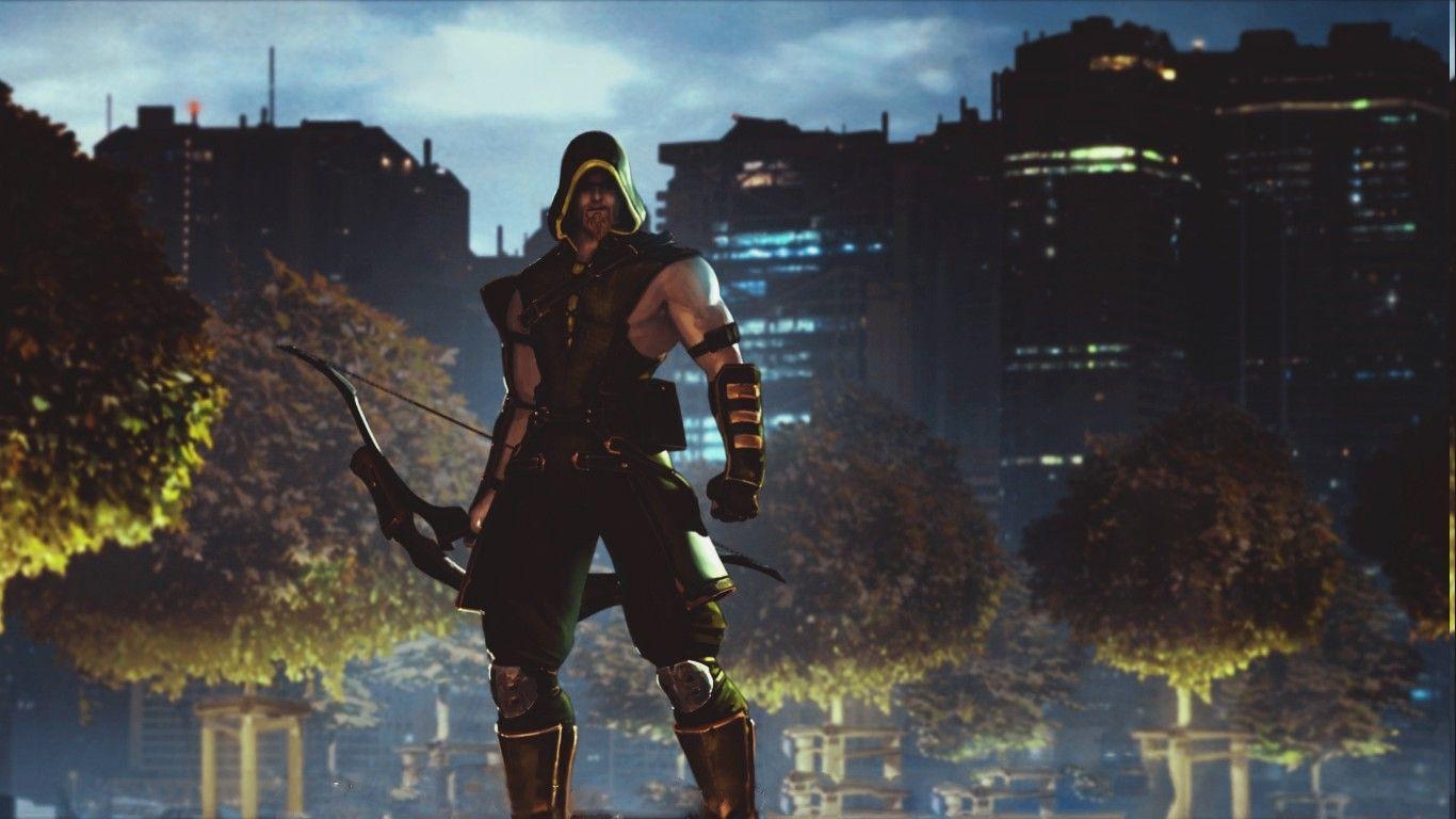 Videospiele, Männer, Digitale Kunst, Filme, Green Arrow, 1370x770 HD Desktop