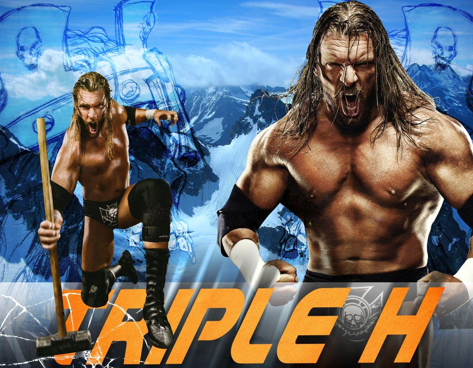 Triple H, WWE, Sport, Wrestling, Portrait, 1800x1400 HD Desktop