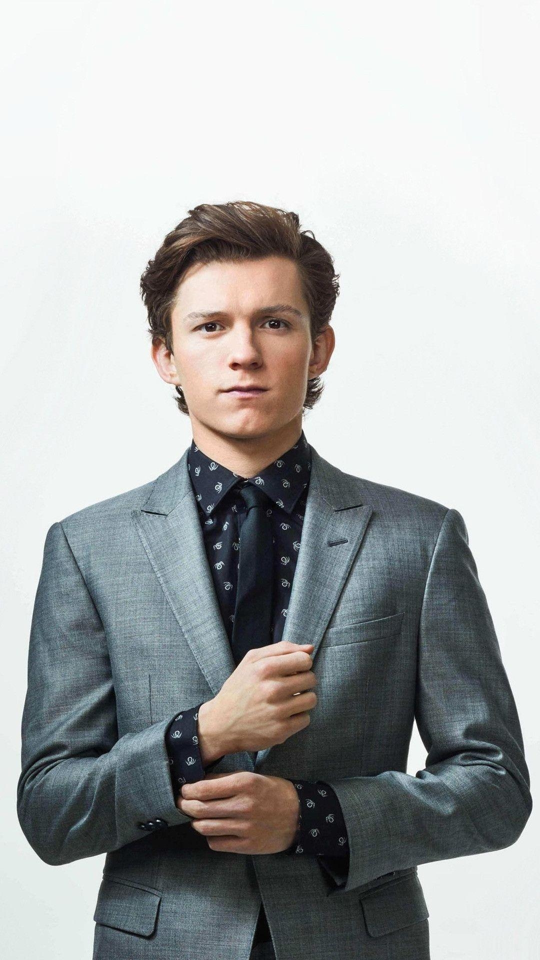 Tom Holland, Peter Parker, Hintergrund, Schauspieler, Bild, 1080x1920 Full HD Handy