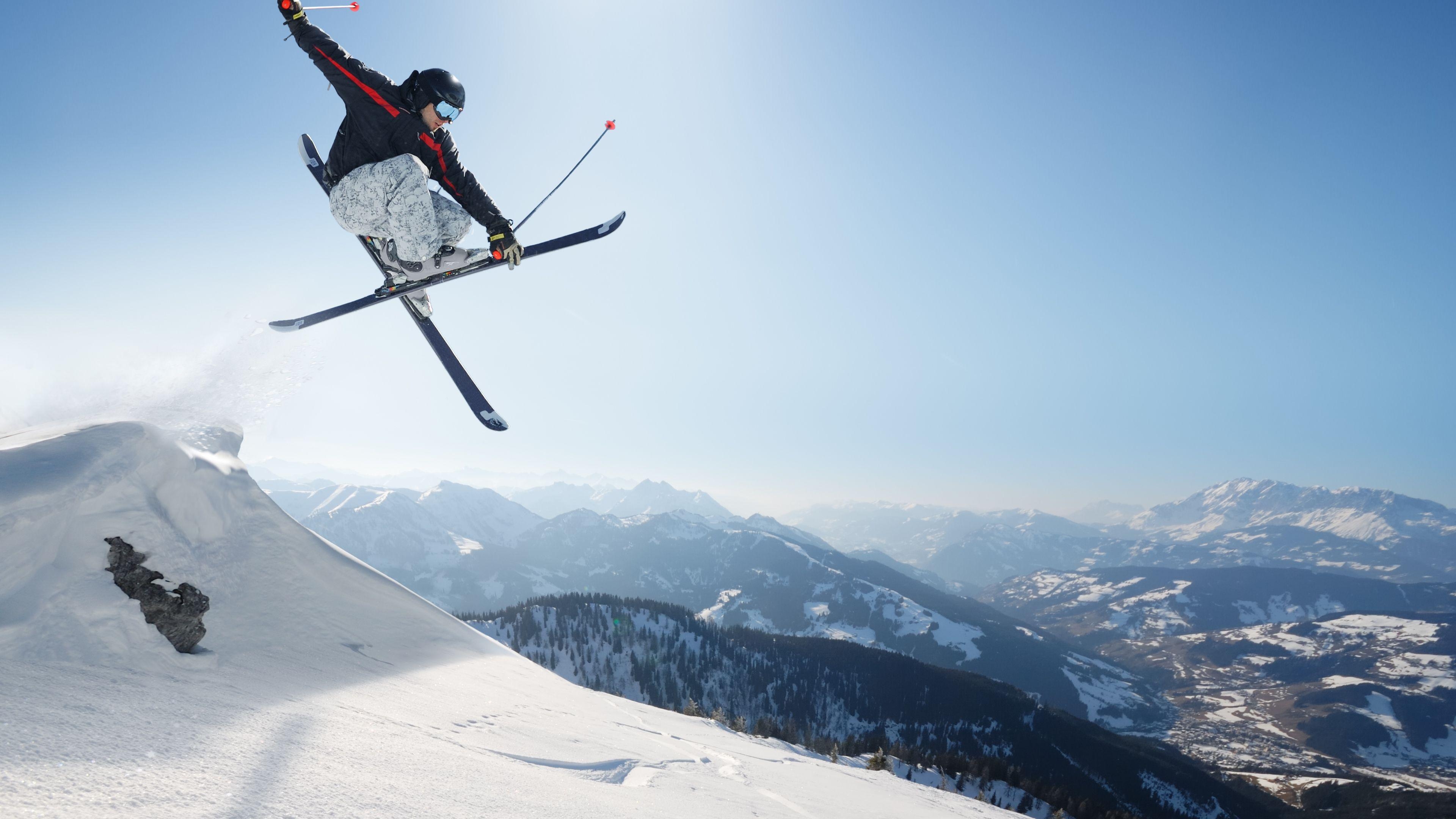 Skifahren, Trick, Breitbild, Winter, Sport, 3840x2160 4K Desktop