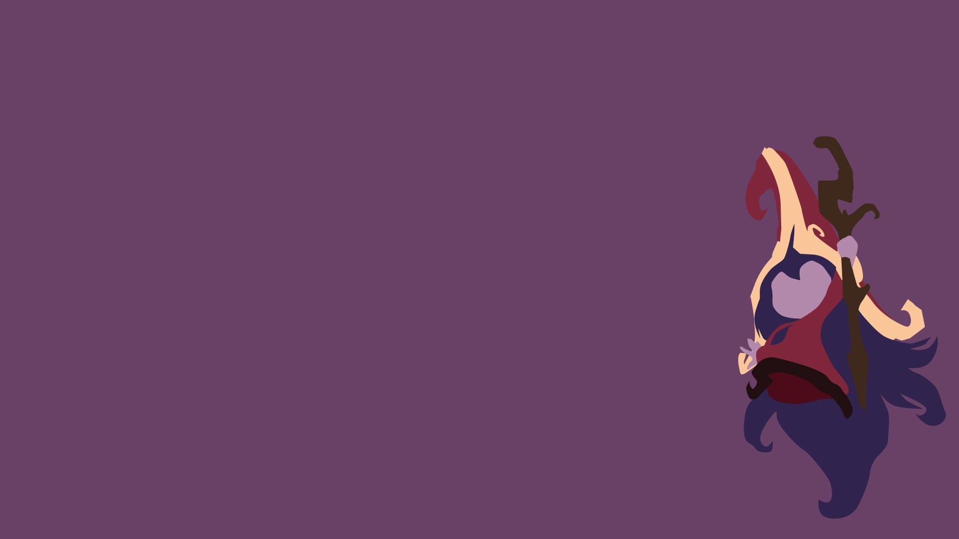 League of Legends, Lulu, Minimalistisch, Spiele, Kunst, 1920x1080 Full HD Desktop