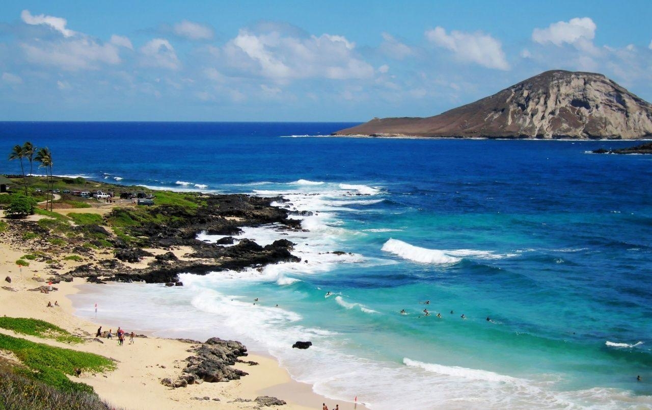 Makapuu Strand, Oahu, Hawaii, Küste, Meer, 1280x810 HD Desktop