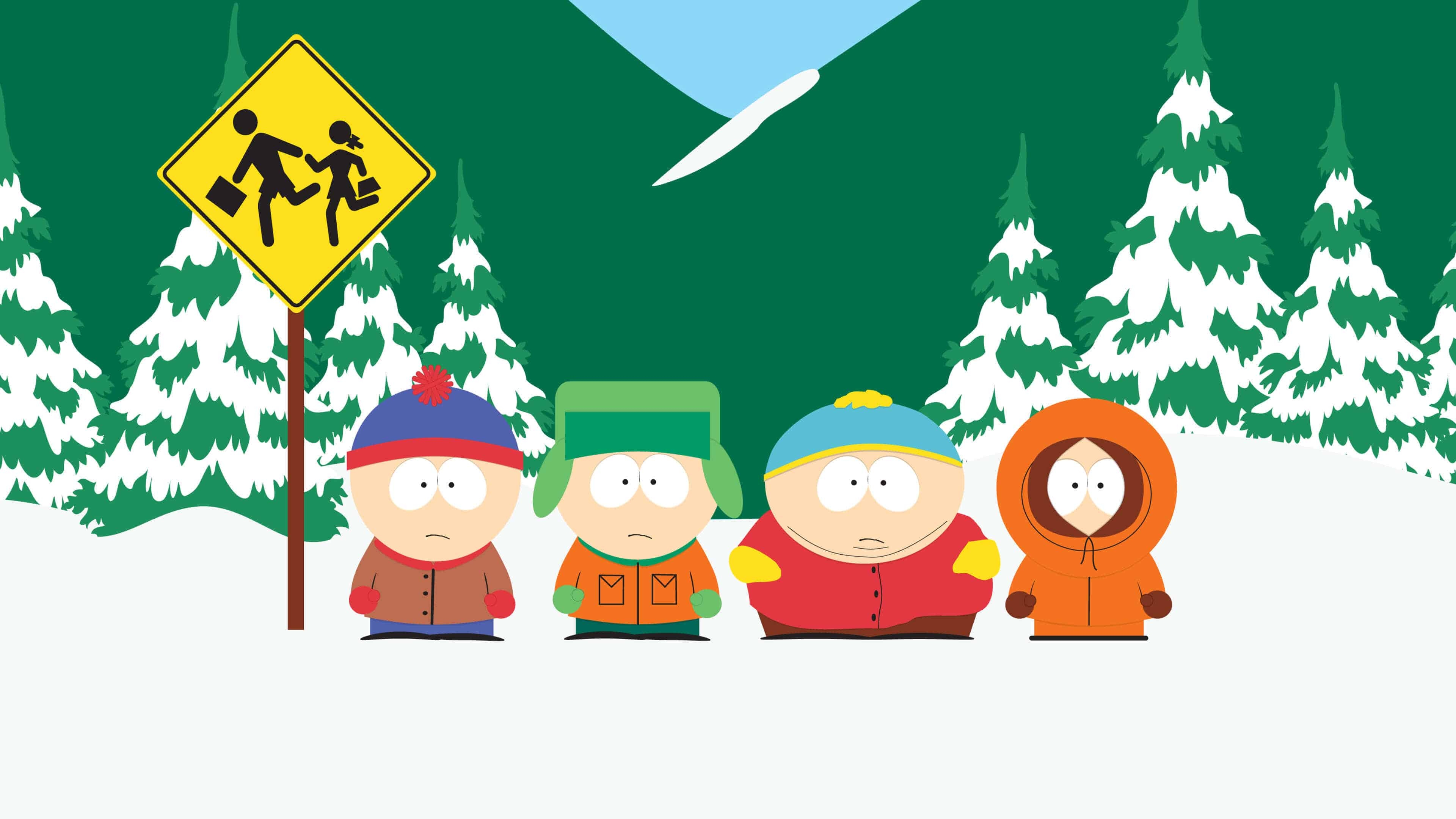 South Park, Stan, Kyle, Cartman, Kenny, 3840x2160 4K Desktop