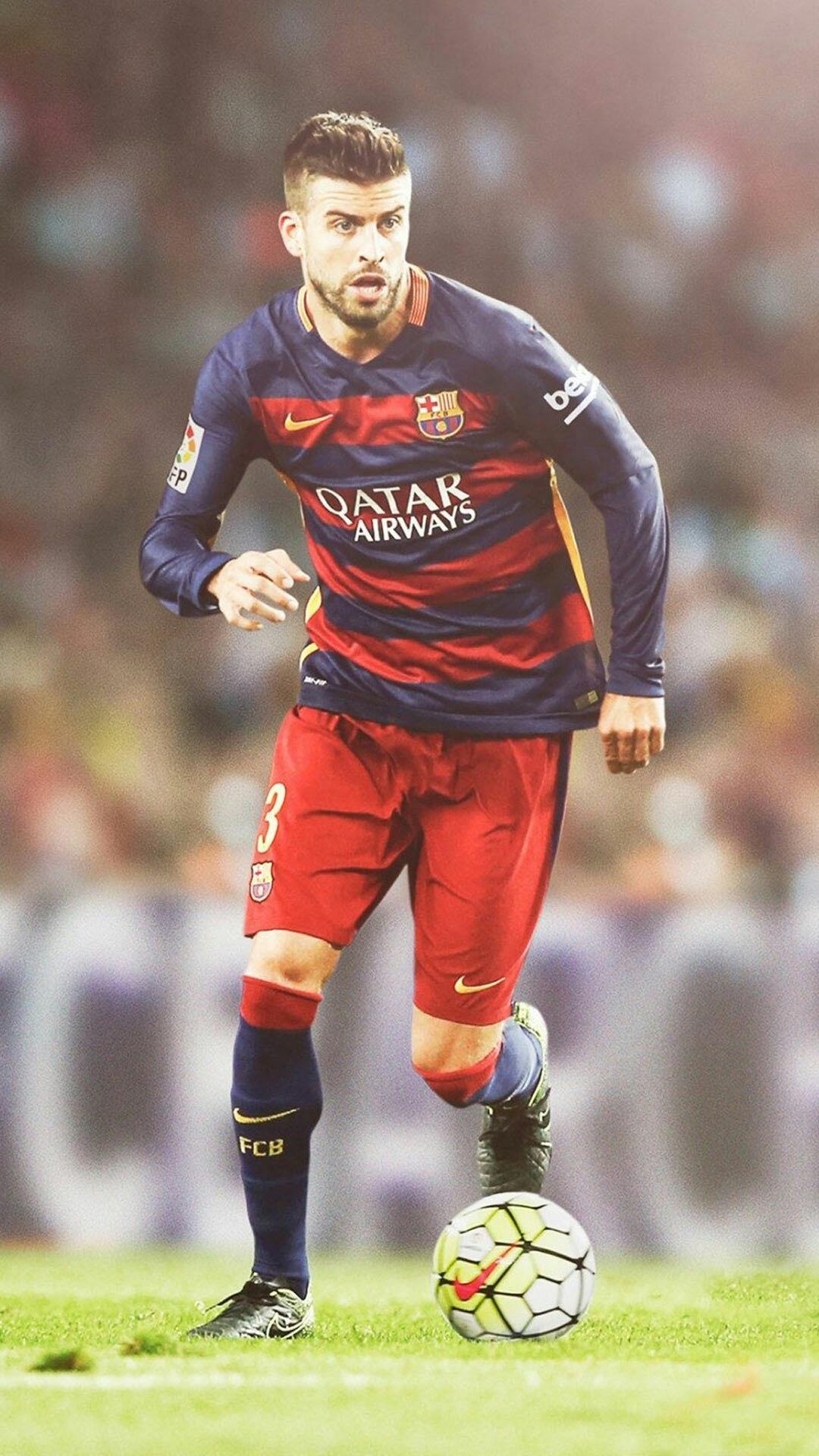 Gerard Piqué, Barcelona, Sport, Android, Wallpaper, 1080x1920 Full HD Handy