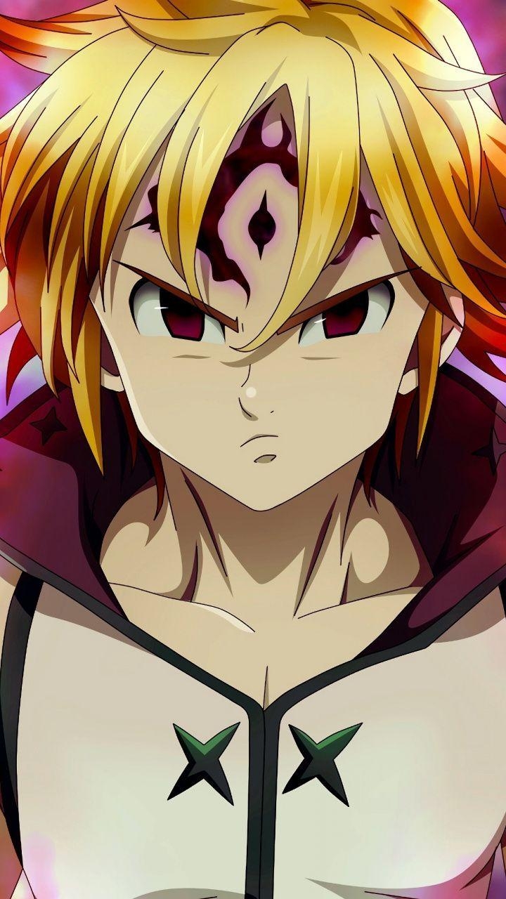 Meliodas, Wütender Anime-Junge, Seven Deadly Sins, Wallpaper, 720x1280 HD Handy