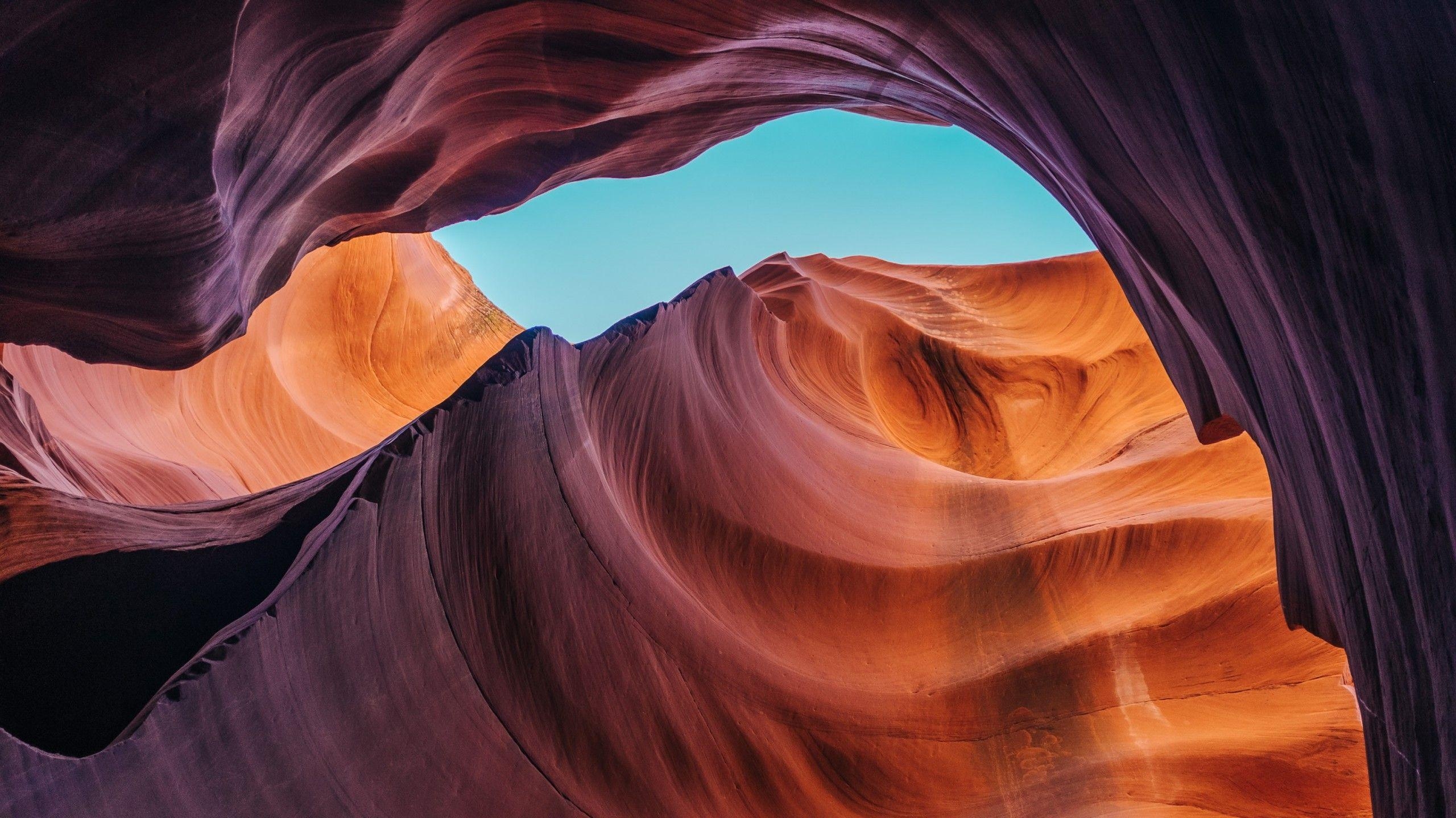 Lower Antelope Canyon, Natur, HD, Arizona, Felsformationen, 2560x1440 HD Desktop