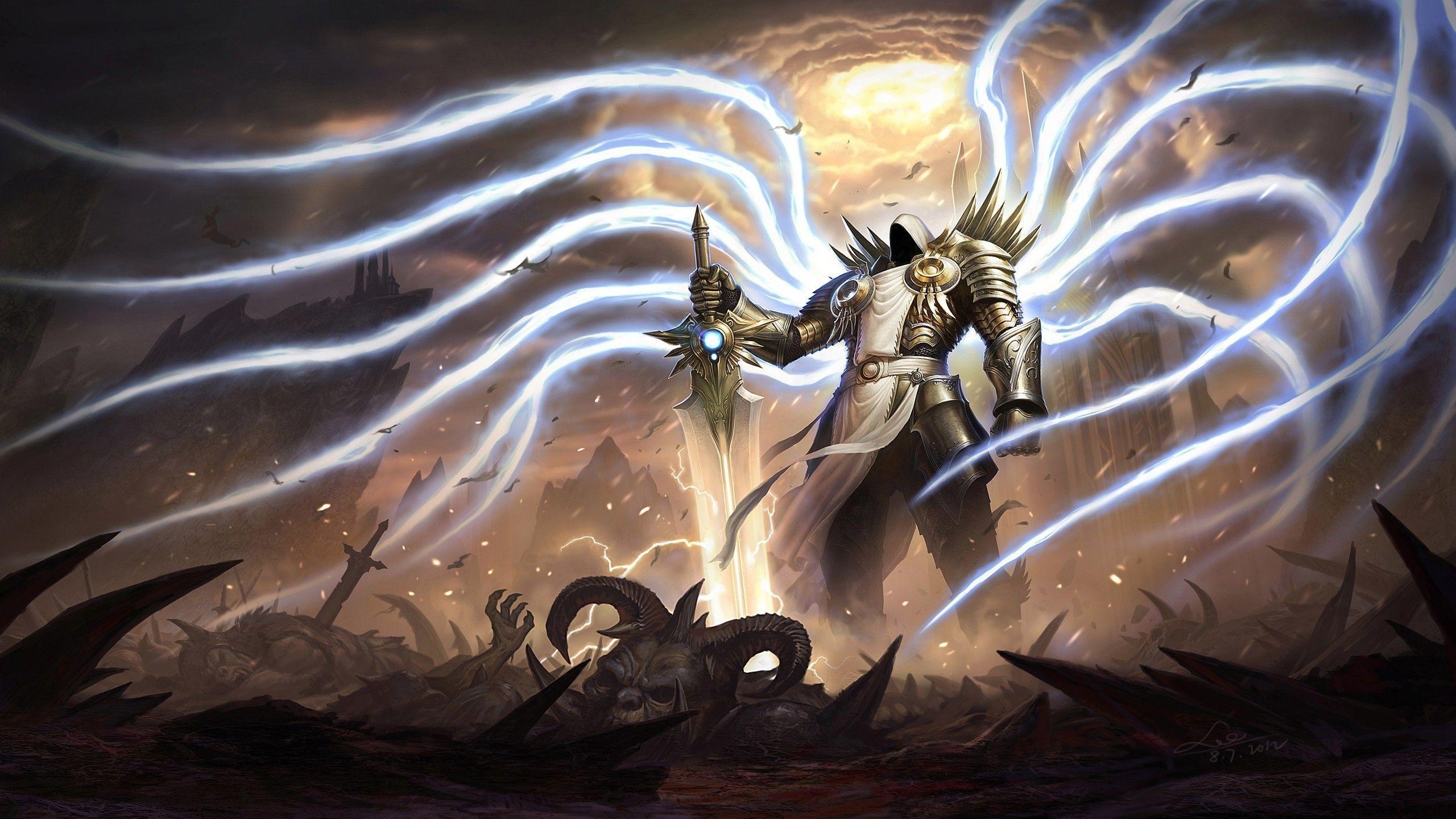 Diablo 3, Tyrael, Gaming, Engel, Demon, 2560x1440 HD Desktop