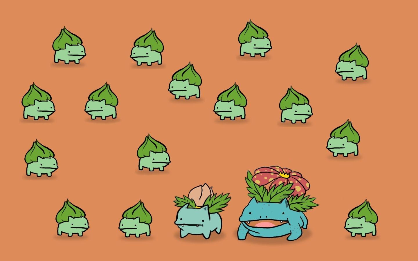 Pokémon, Bulbasaur, Venusaur, Ivysaur, Hochqualität, 1440x900 HD Desktop