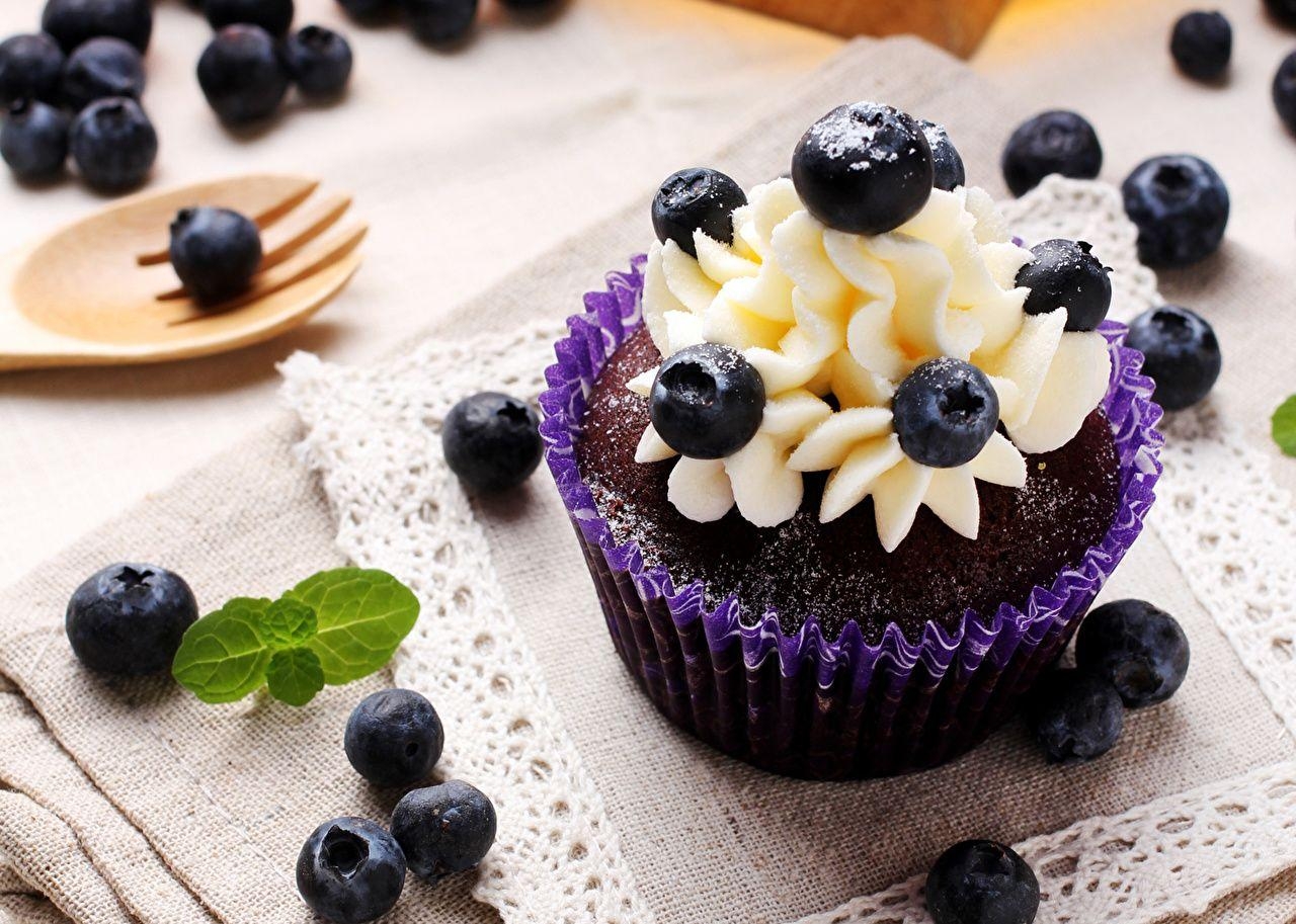 Cupcake, Blaubeeren, Gebäck, Süßitäten, 1280x920 HD Desktop