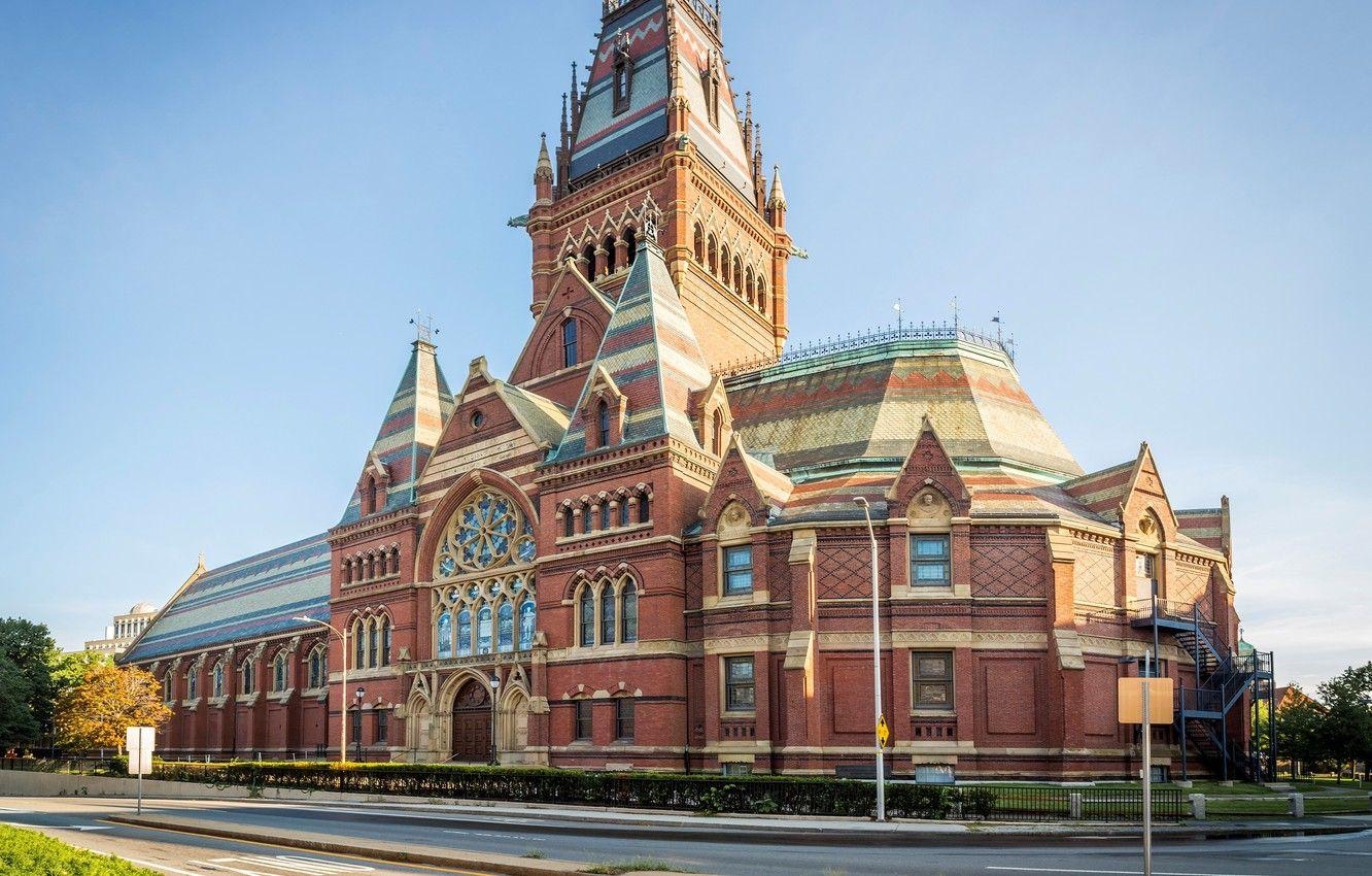 Harvard Straße, USA, Himmel, Sonne, Gebäude, 1340x850 HD Desktop