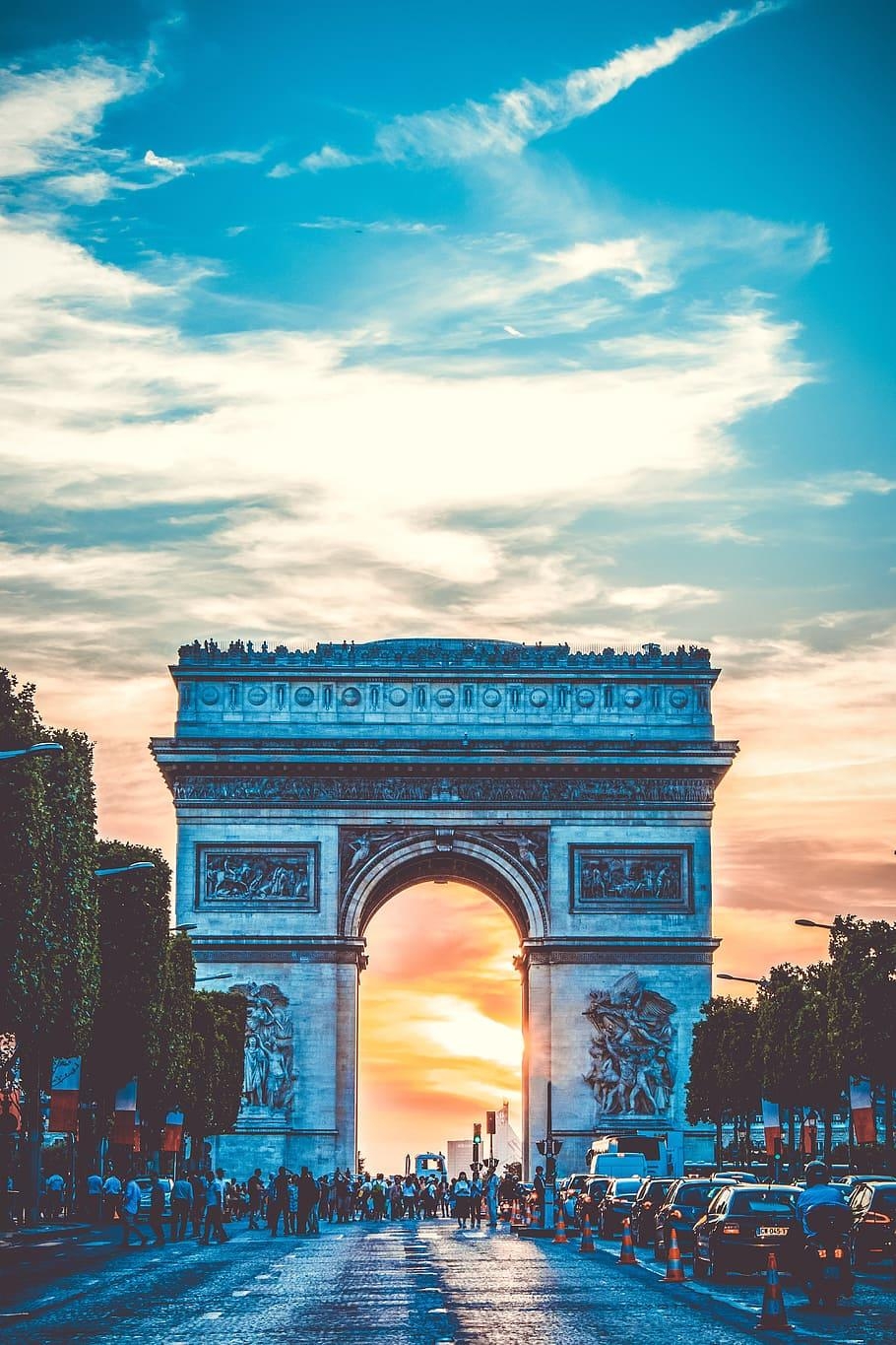 Arc de Triomphe, HD, 4K, Kostenlos, Bild, 910x1370 HD Handy