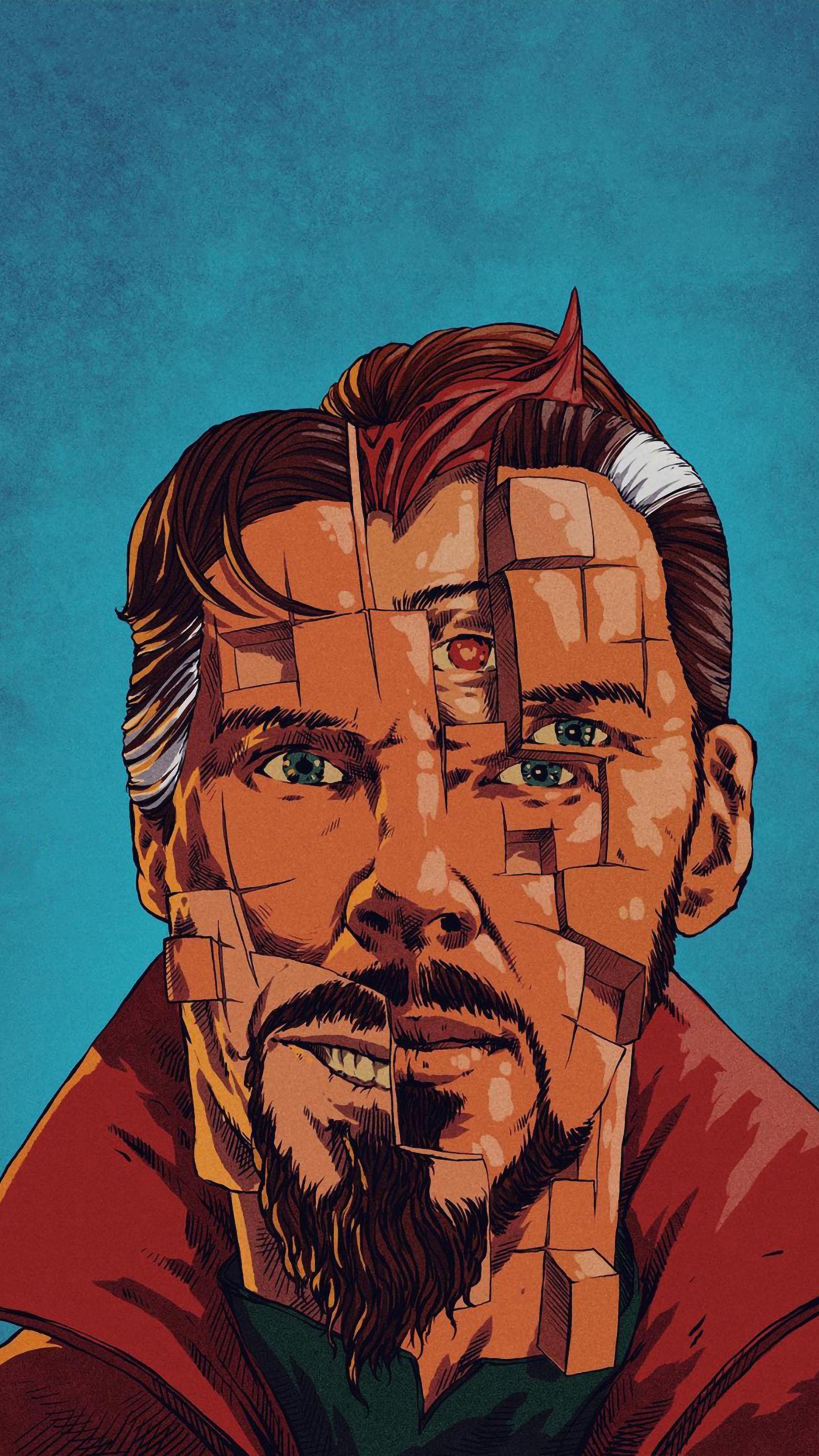 Doctor Strange, Multiversum, Kunstwerk, 4K, Mobile, 2160x3840 4K Handy