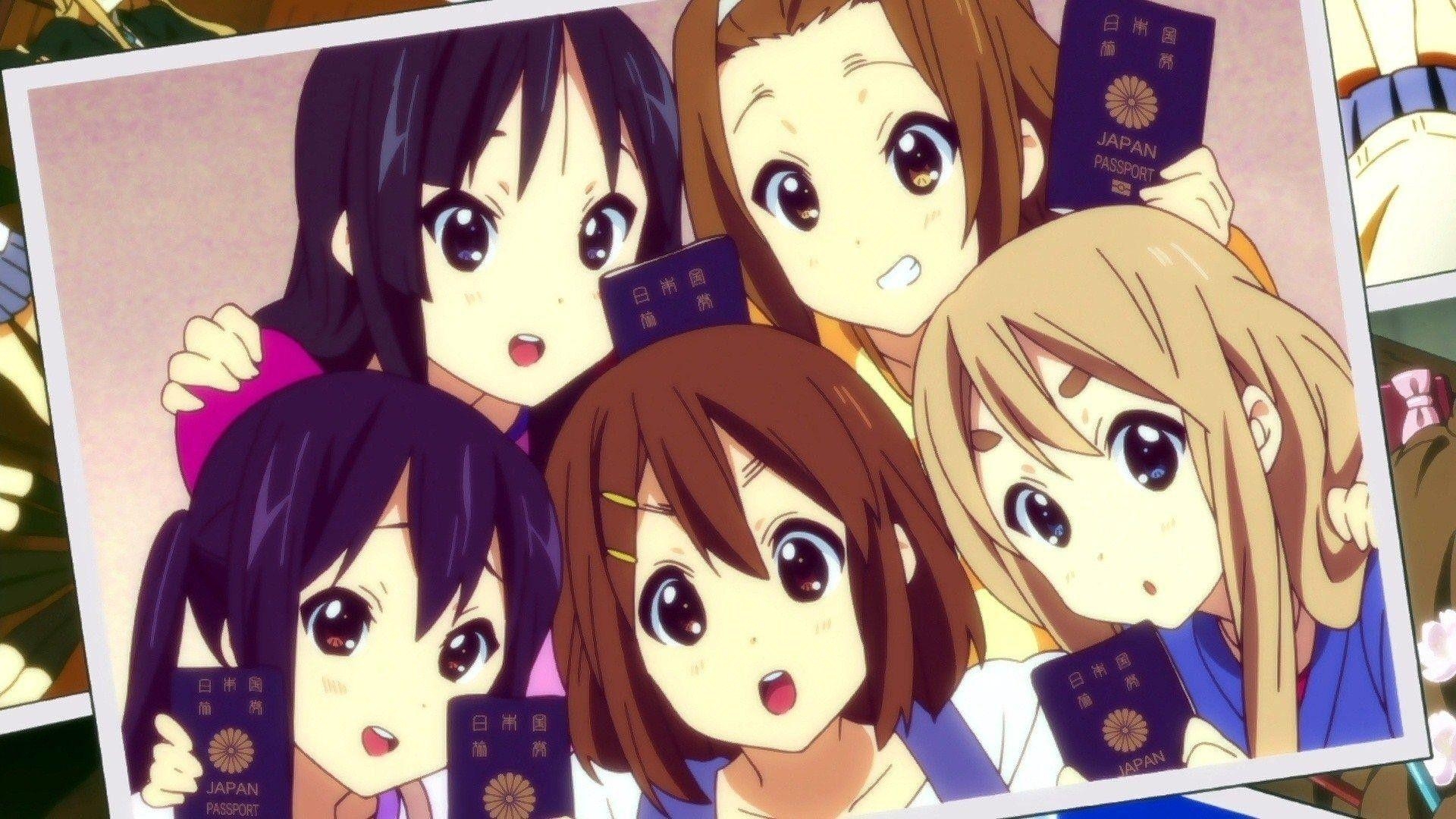 K-ON!, Anime, Kon, Charaktere, Hintergrund, 1920x1080 Full HD Desktop