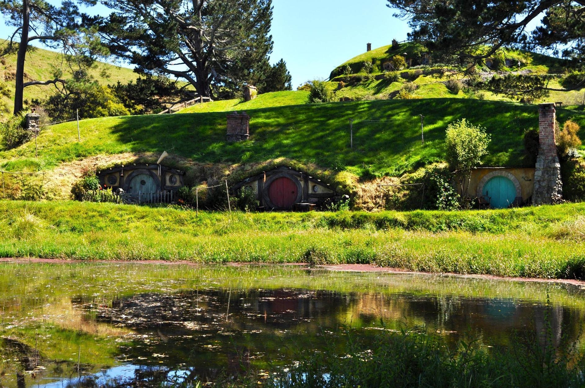 Hobbiton, Filme, Neuseeland, HDR, Landschaft, 1890x1260 HD Desktop