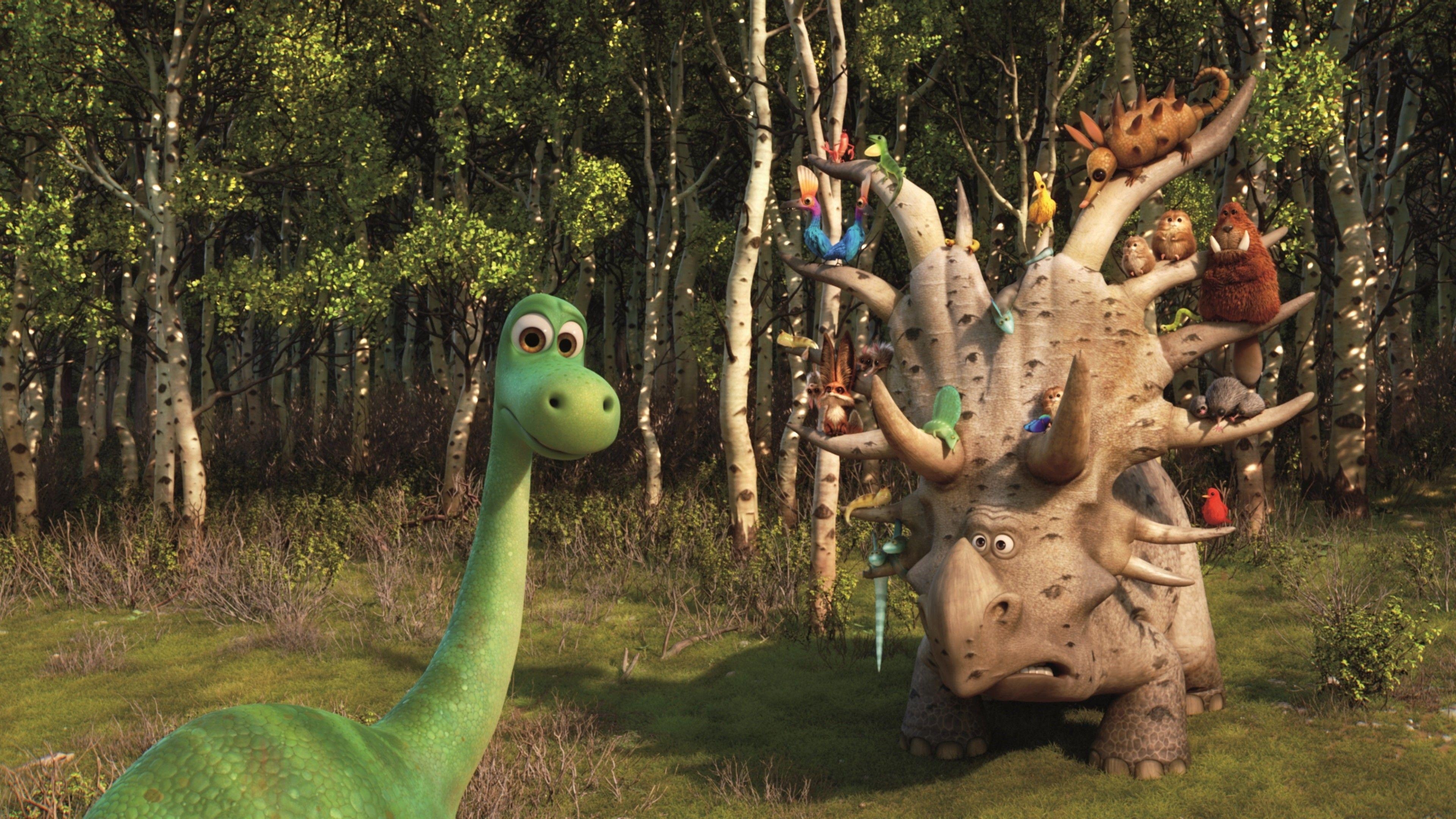 Brachiosaurus, Triceratops, Dinosaurier, Filme, prähistorische Tiere, 3840x2160 4K Desktop