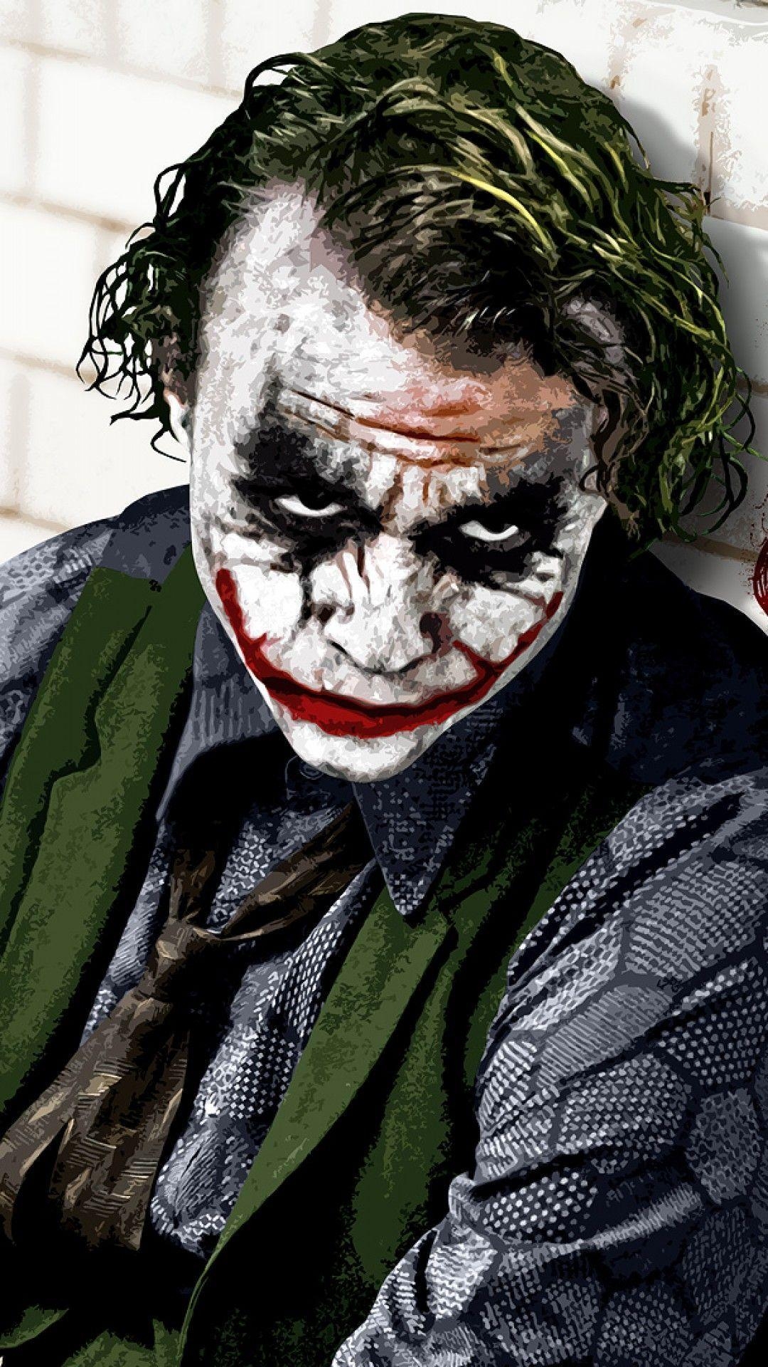 Heath Ledger, Joker, iPhone, Hintergrund, Superheld, 1080x1920 Full HD Handy