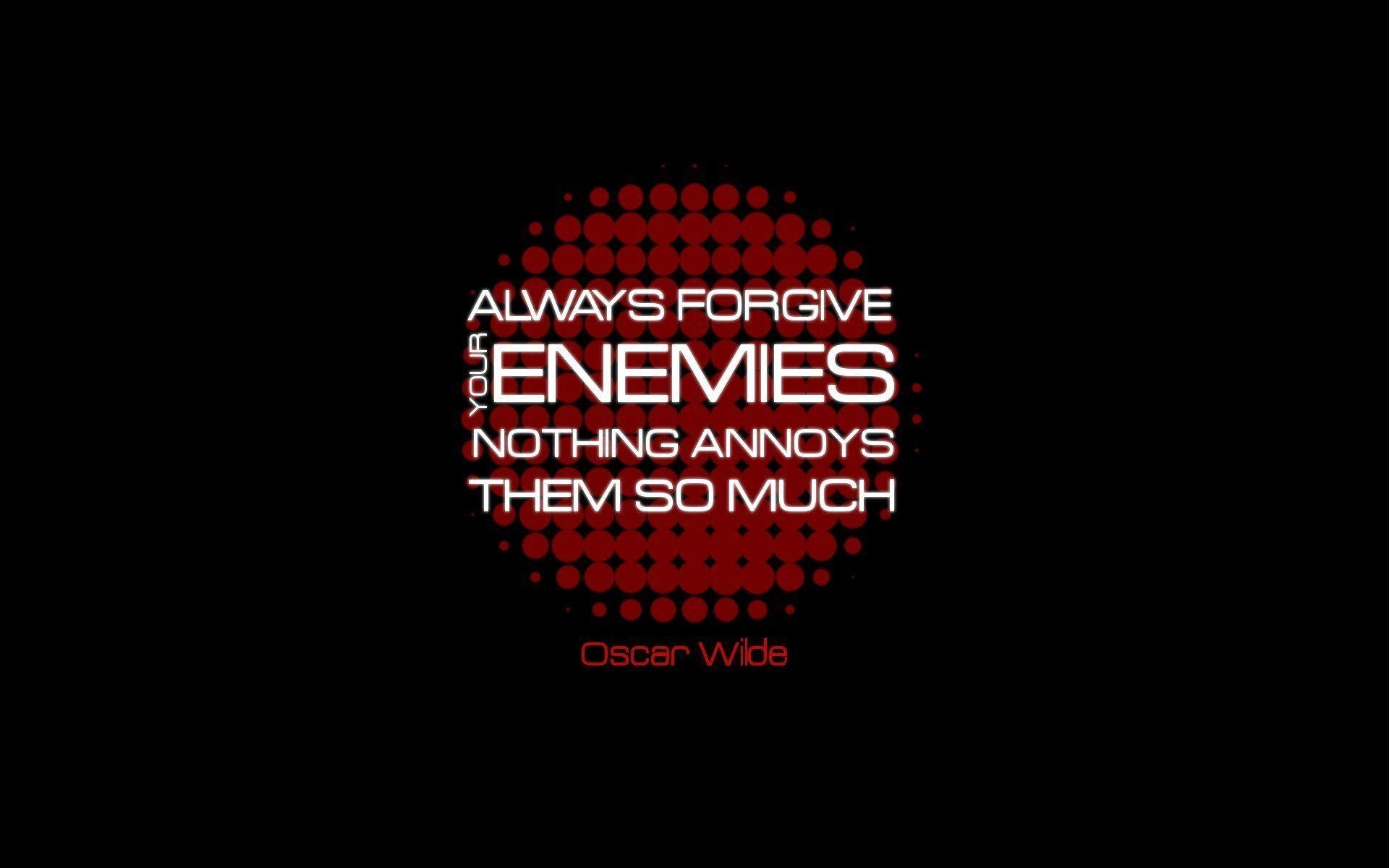 Oscar Wilde, Zitate, Feinde, Schriftsteller, Hintergrund, 1920x1200 HD Desktop