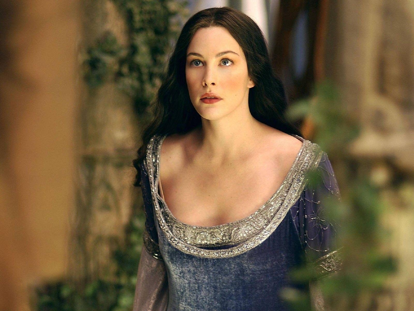 Arwen, Brünette Schauspielerin, blaue Augen, Liv Tyler, Filme, 1600x1200 HD Desktop