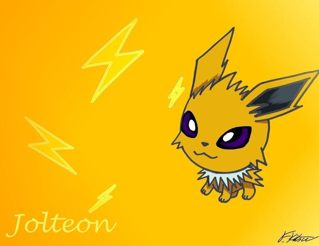 Jolteon, Chibi, Pokemon, Hintergrund, Süß, 1020x790 HD Desktop