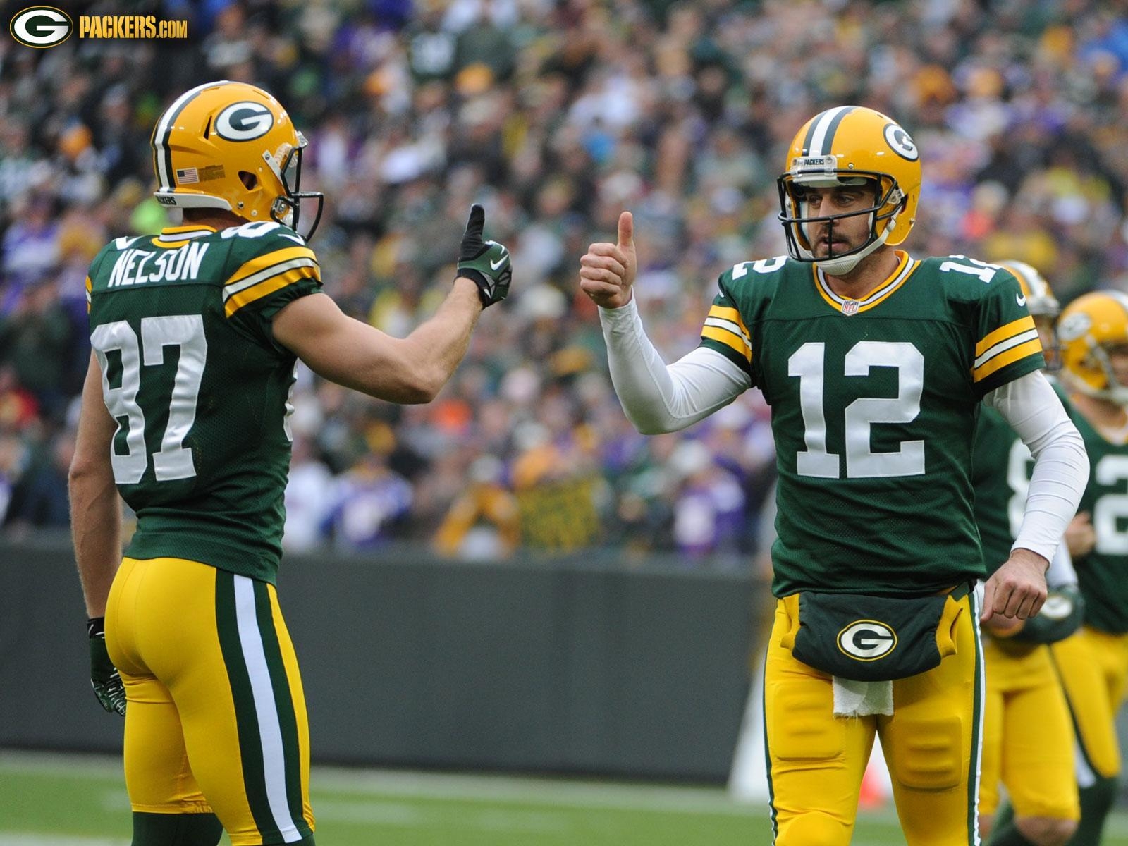 Jordy Nelson, Aaron Rodgers, Green Bay, Sport, Mobile, 1600x1200 HD Desktop