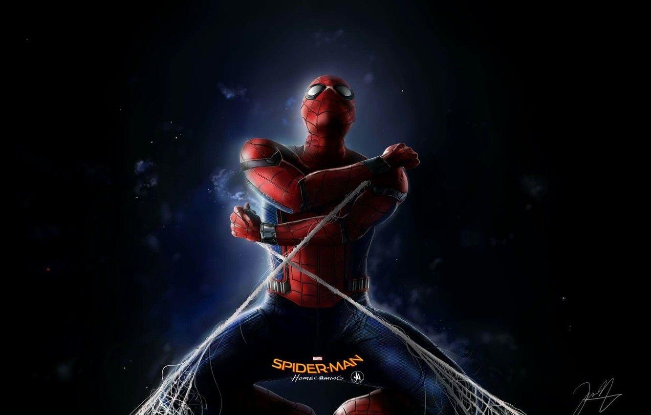 Spider-Man, Kunst, Homecoming, Tom Holland, Marvel, 1340x850 HD Desktop