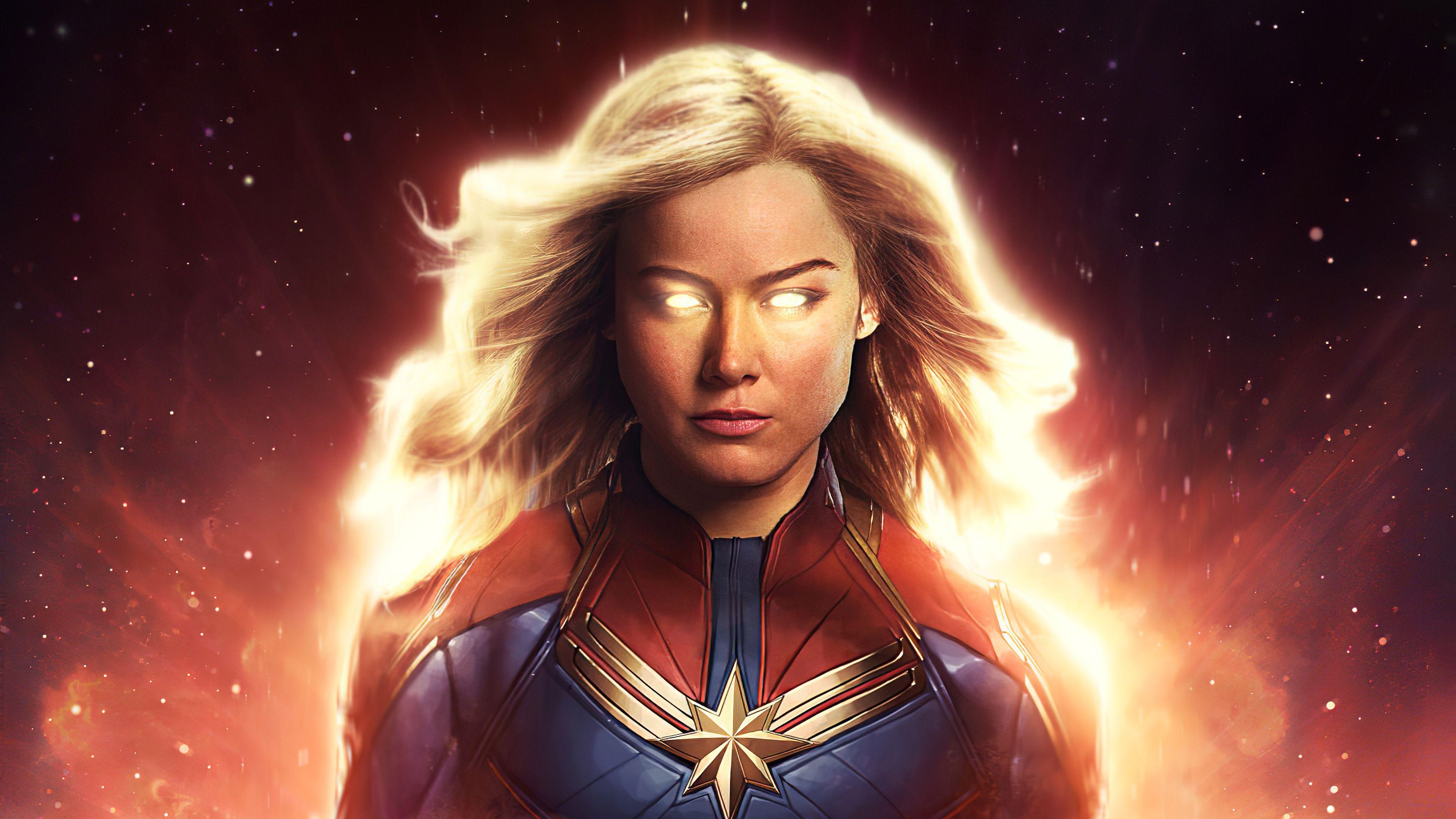 Captain Marvel, Brie Larson, 4K, 2560x1600, Bild, 3840x2160 4K Desktop