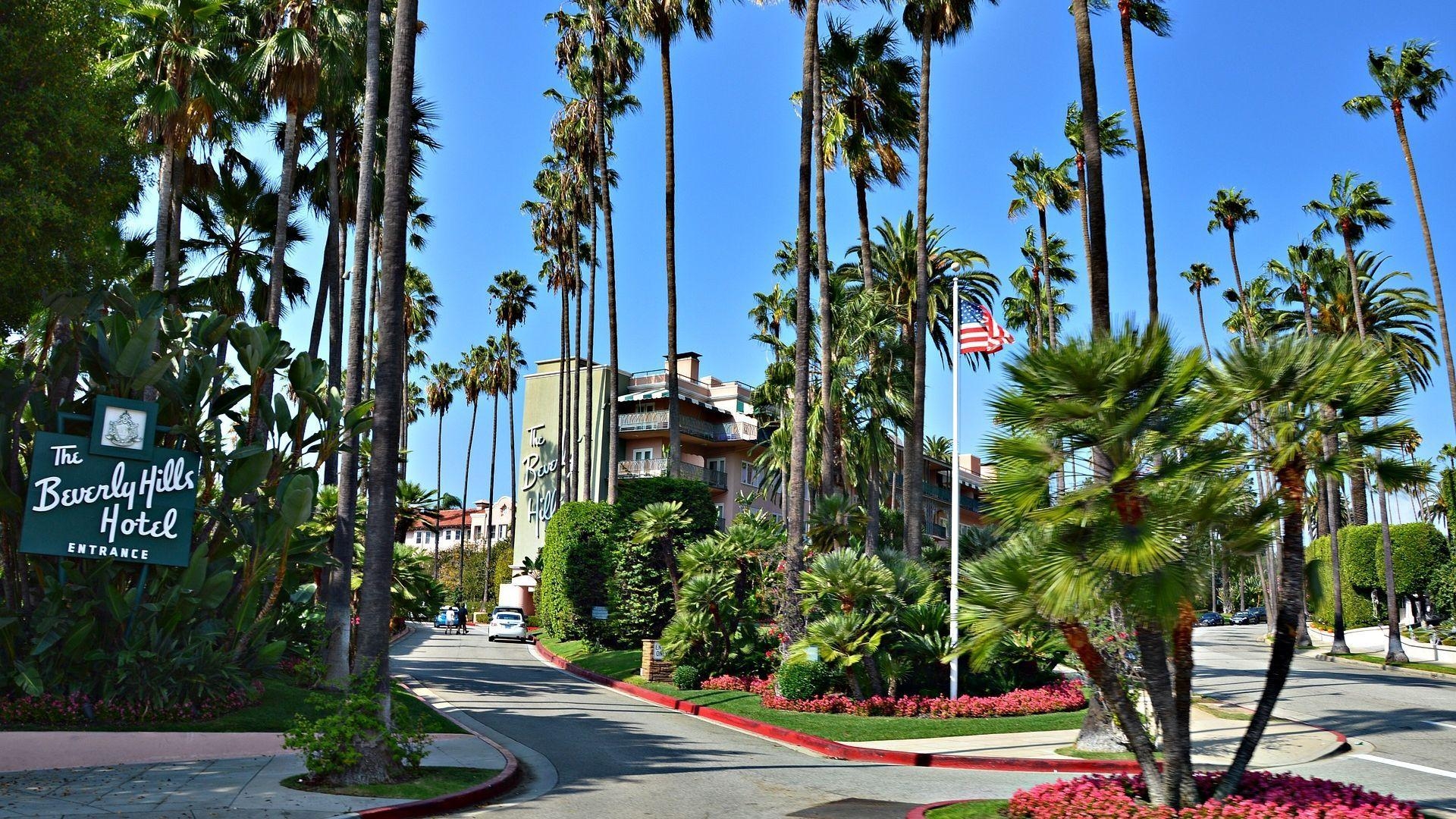 Hotel Beverly Hills, Los Angeles, Hintergrund, Luxus, 1920x1080 Full HD Desktop