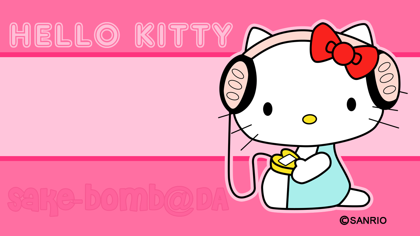 Hello Kitty, Kostenlose Bilder, Rosa, Niedlich, Cartoon, 1370x770 HD Desktop