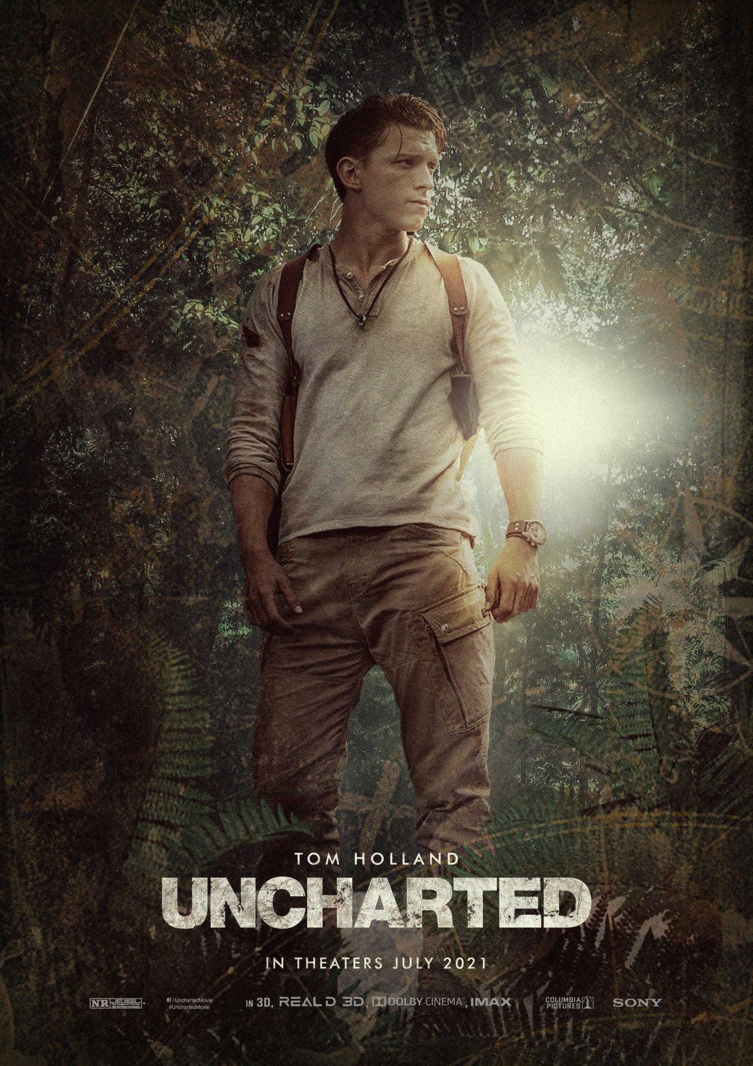 Uncharted, Film, Wallpaper, Tom Holland, Abenteuer, 1500x2130 HD Handy