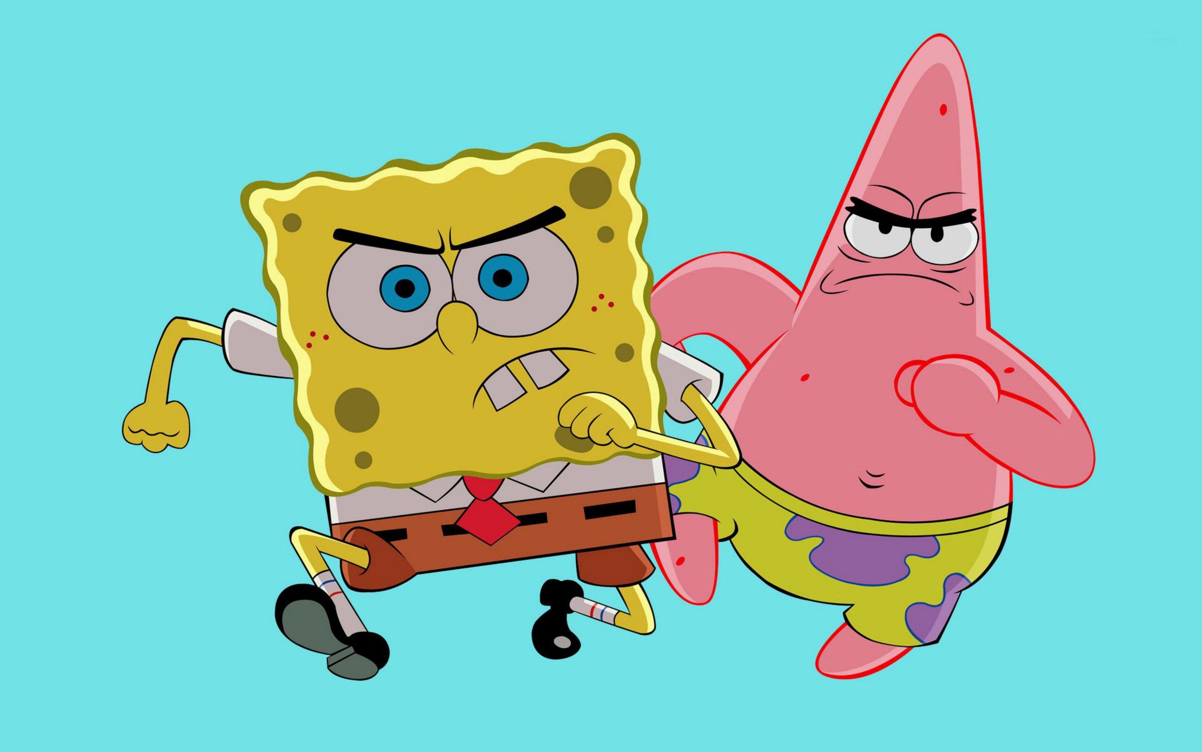 SpongeBob und Patrick, Cartoon, Freundschaft, Abenteuer, TV-Show, 4000x2510 4K Desktop