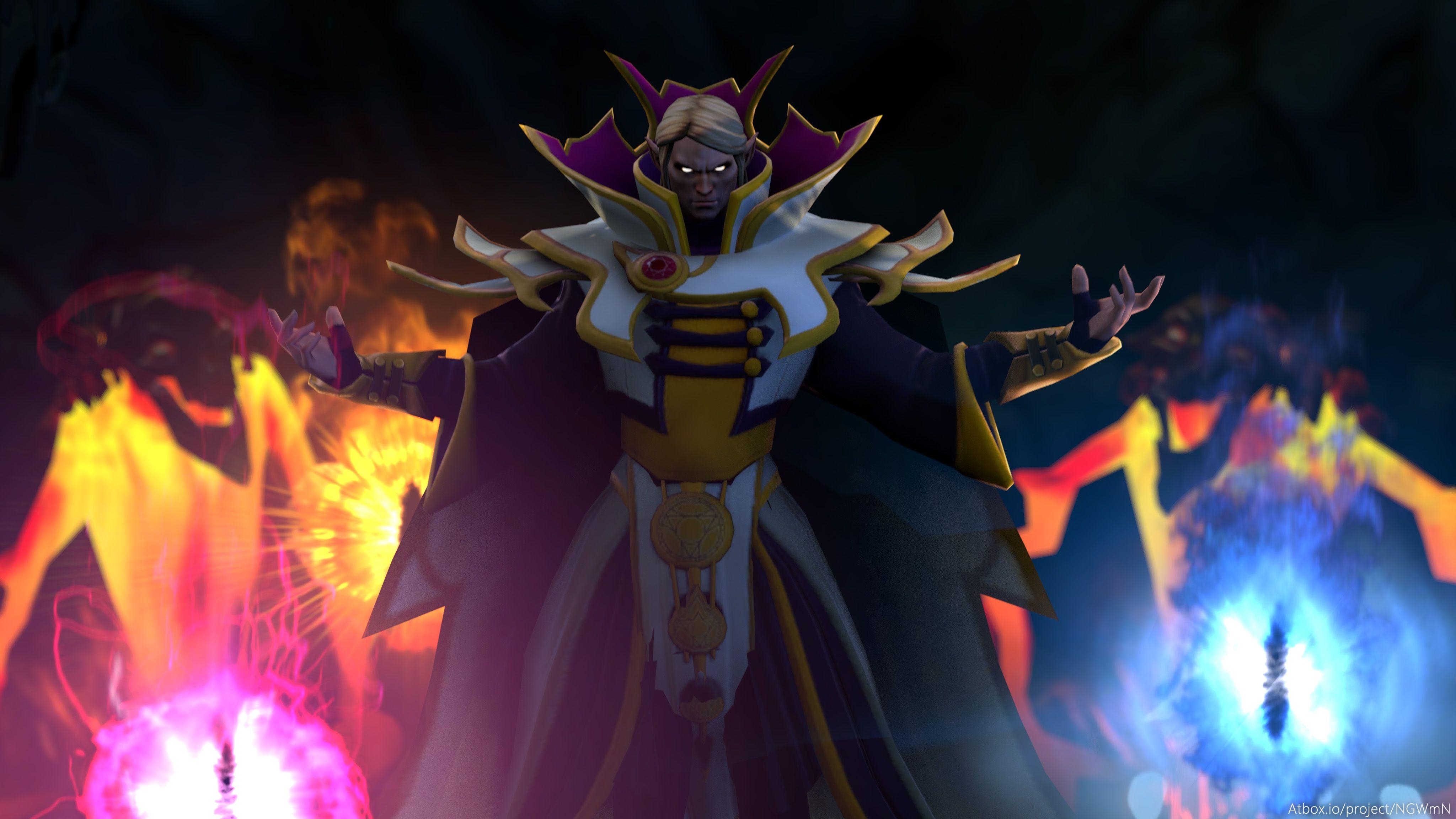 Invoker, Dota 2, Gaming, HD, Fantasy, 4100x2310 4K Desktop