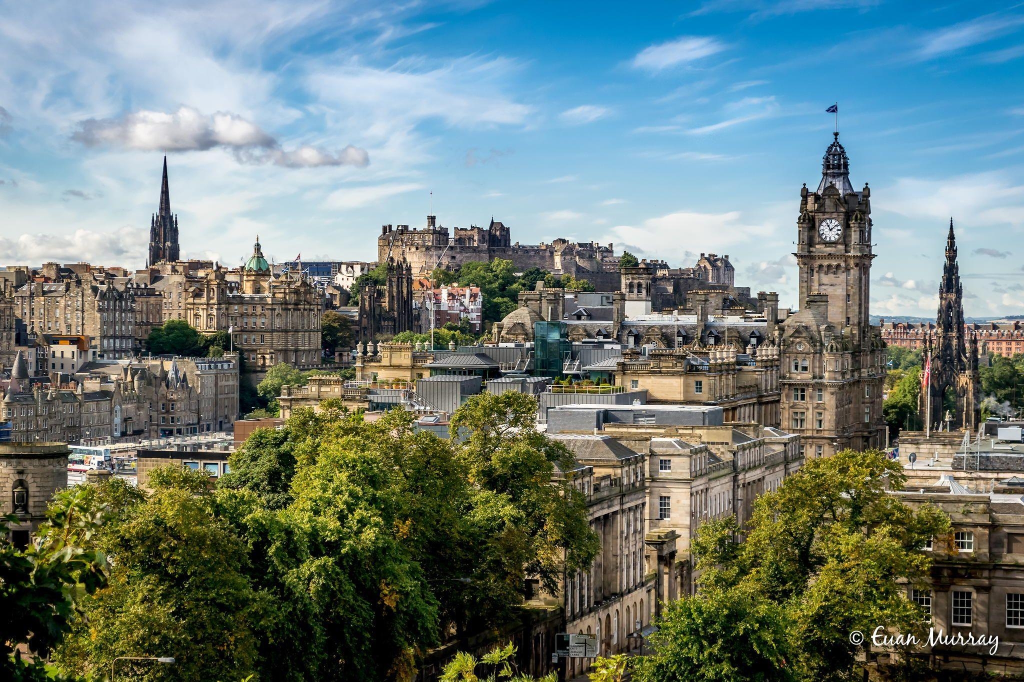 Edinburgh, Burg, Stadt, Hintergrund, Schottland, 2050x1370 HD Desktop