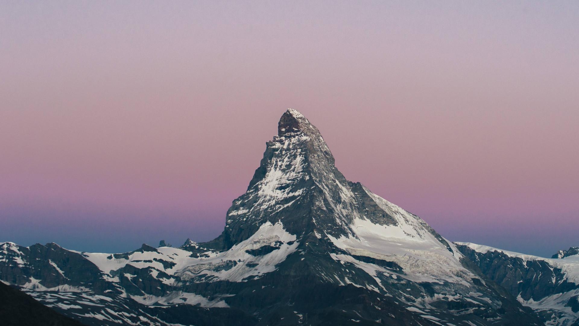 Matterhorn, Dämmerung, Original, Schweiz, Kommentar, 1920x1080 Full HD Desktop