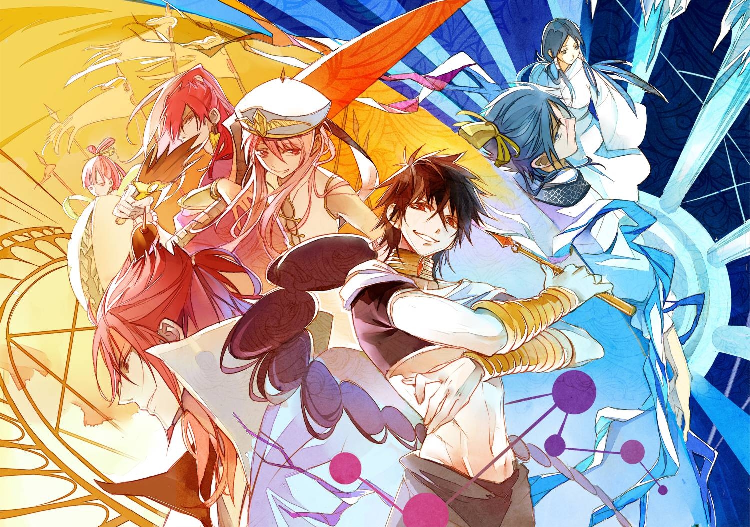 Magi Anime, HD Hintergrund, Fantasie Welt, Anime Serie, Manga, 1500x1060 HD Desktop